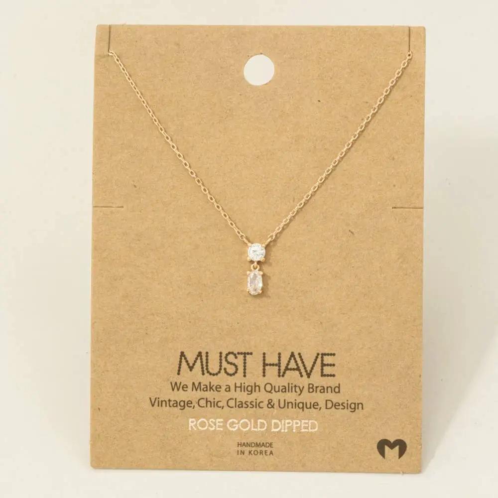 Fame Accessories The Silver Lining Necklace - Necklaces