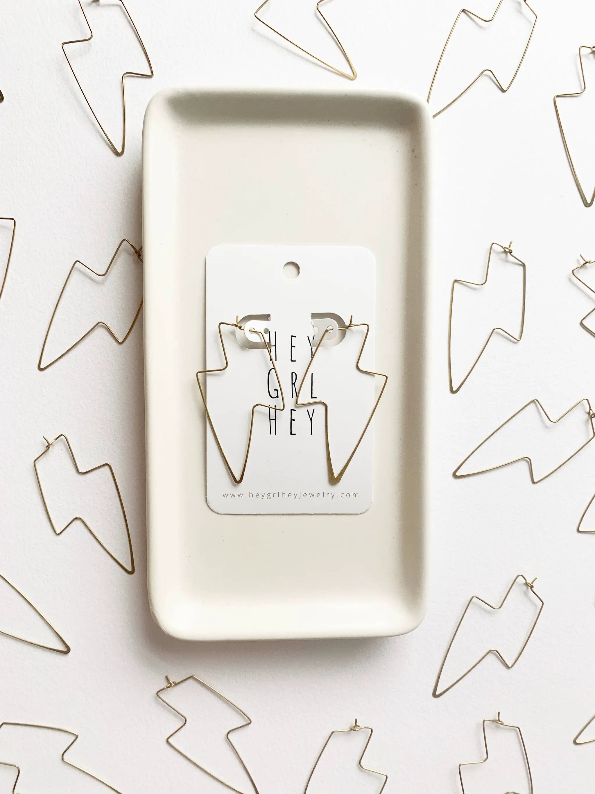 Hey Grl Hey Jewelry The Lightning Hoops - Earrings