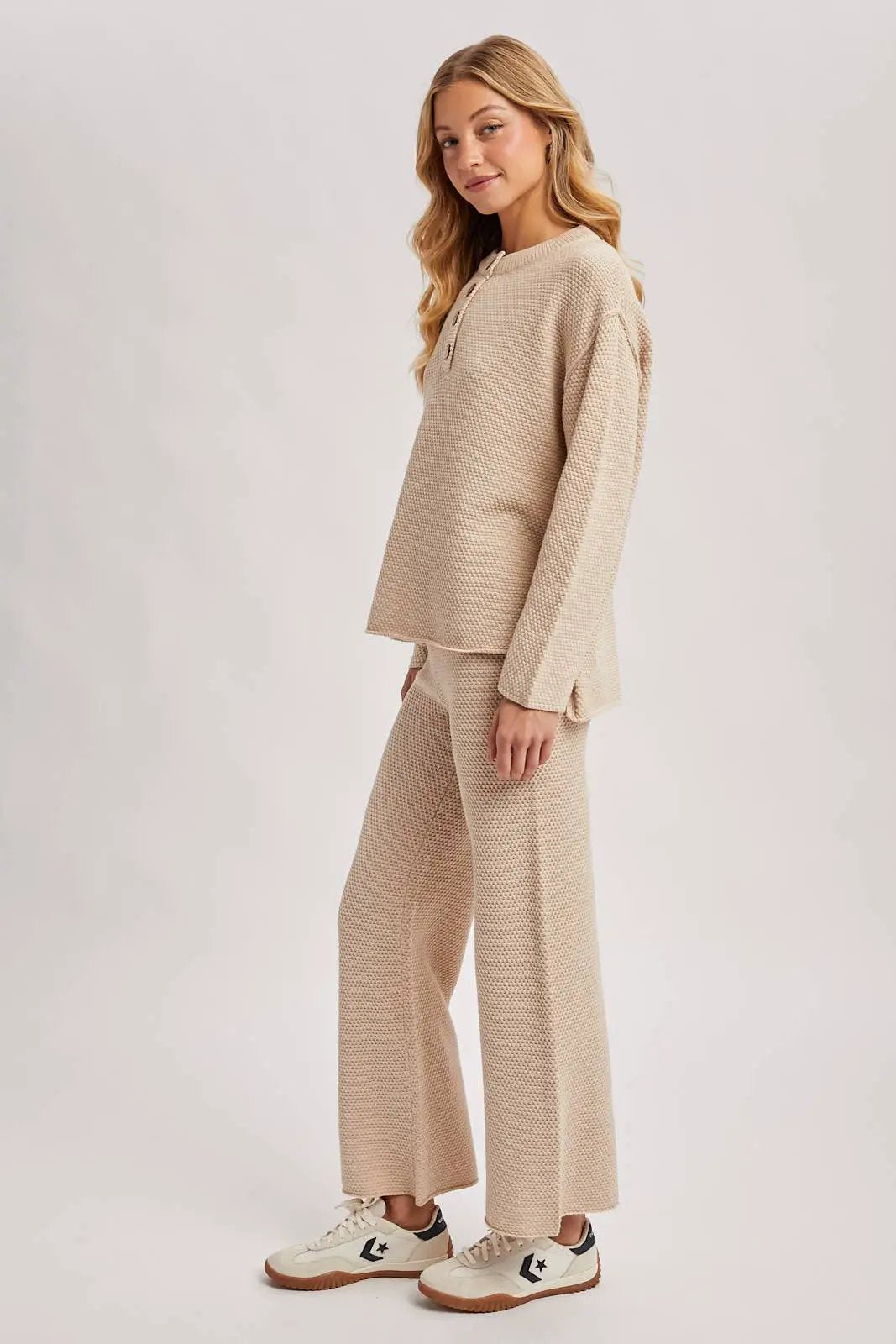 Bluivy Bluivy - Soft Reset Textured Knit Lounge Set - Outfit Sets