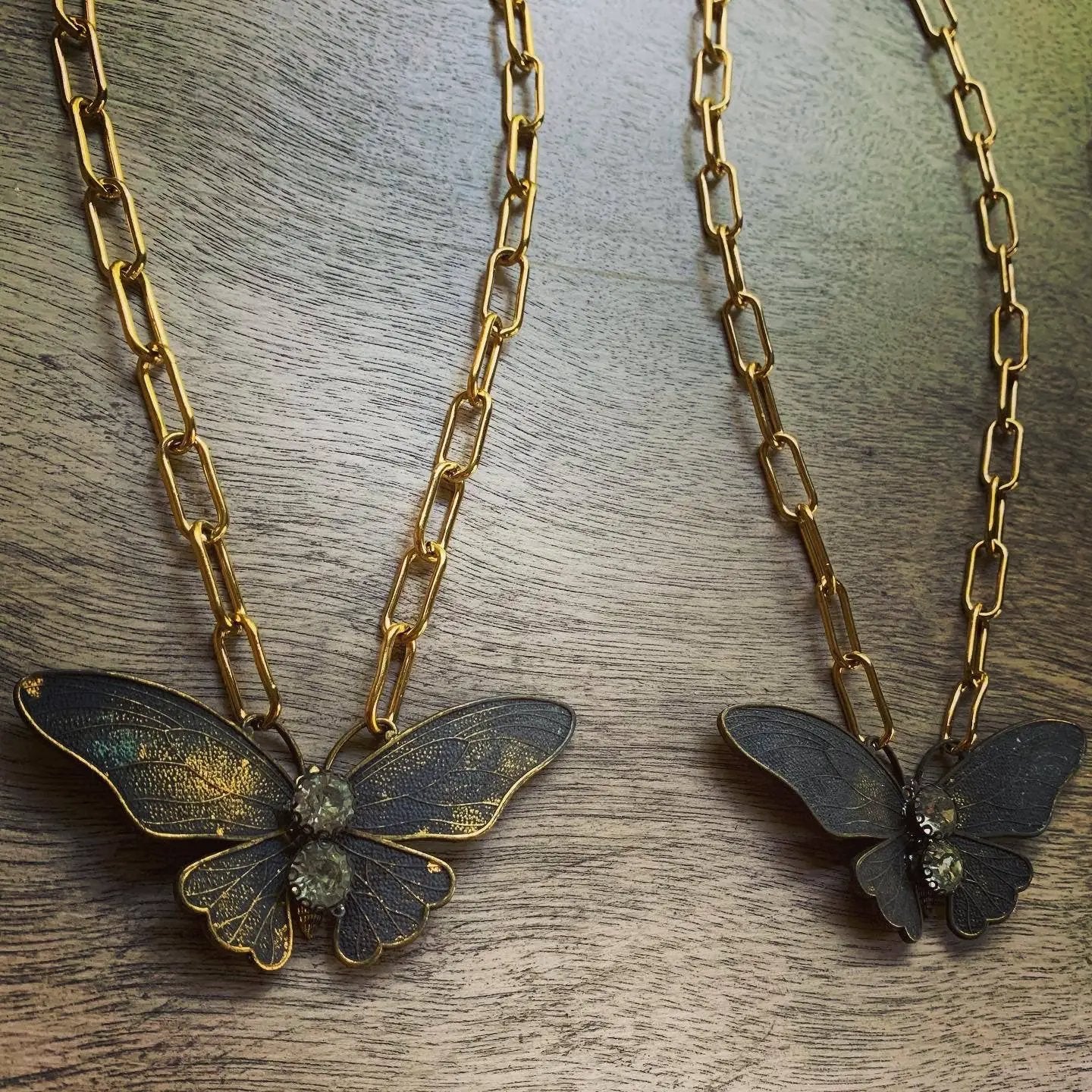 Chasing Cherubs Flutter Fly Necklace - Necklaces