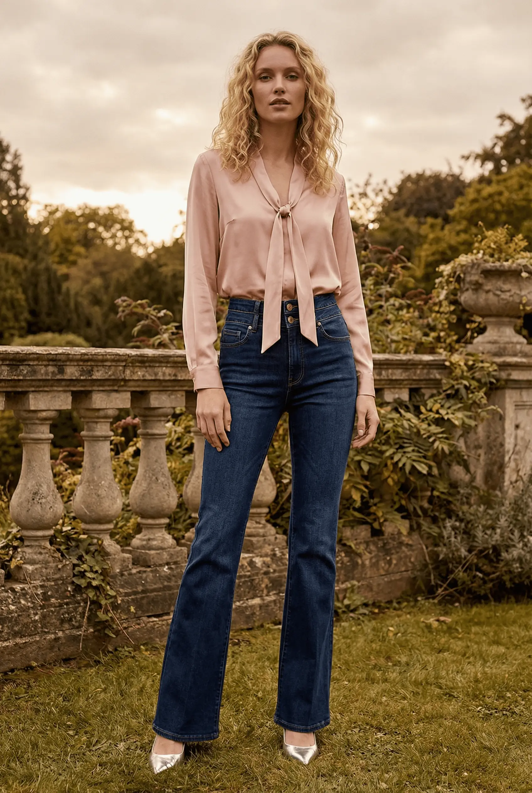 ARTEMIS VINTAGE The Artemis "Sculpt & Strut" Tummy Control High Rise Bootcut Jeans - Dark Stone Wash - Jeans jeans
