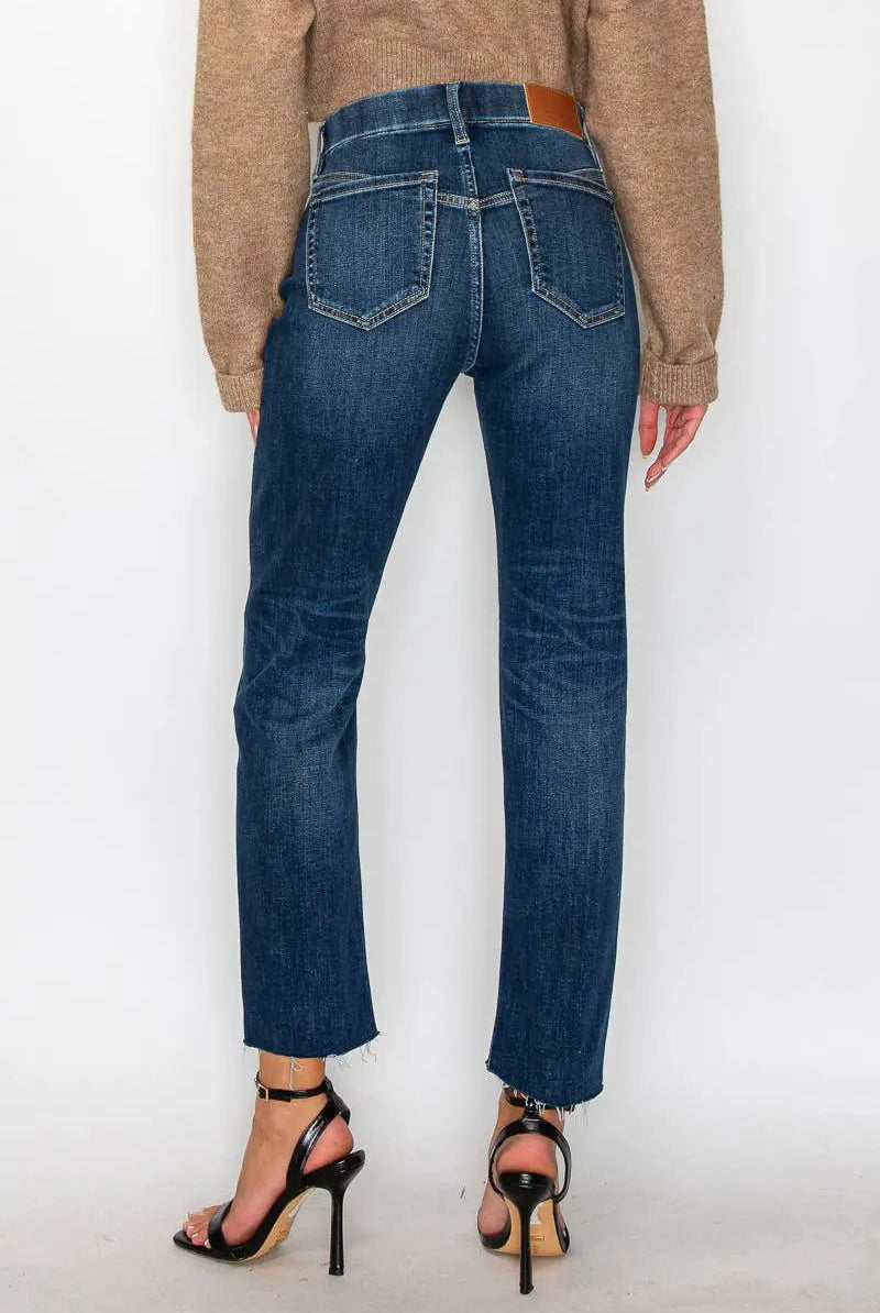 ARTEMIS VINTAGE Artemis Vintage Tummy Control High Rise Straight Jeans - Jeans