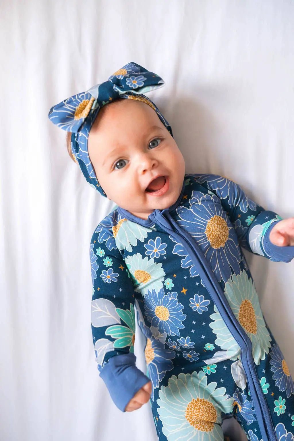 Jammie Session formerly Big Dreams Little Jammies Bluepsie Daisy Romper - Baby One-Pieces