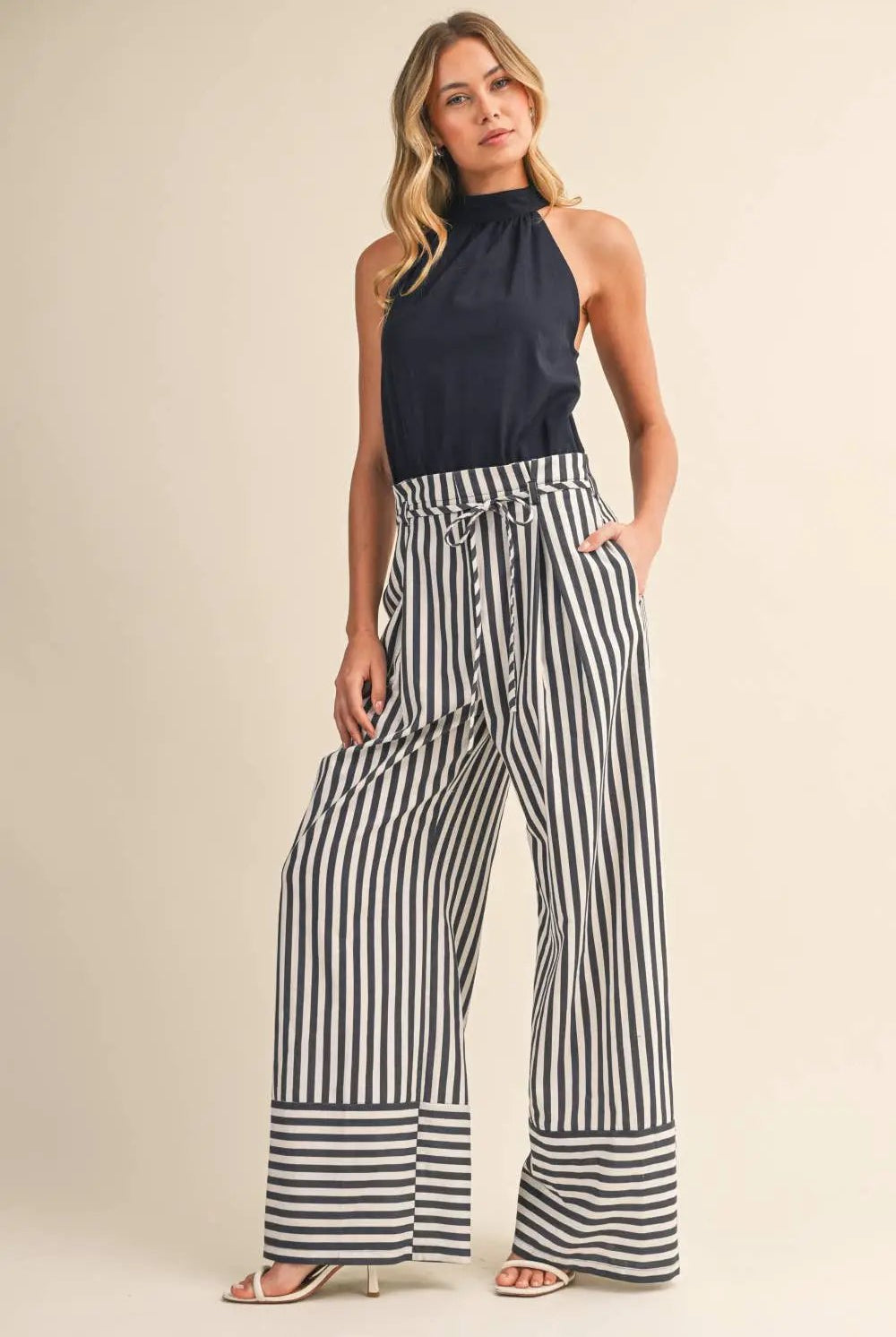 Klesis The Harborline Tie-Waist Jumpsuit - One-Pieces
