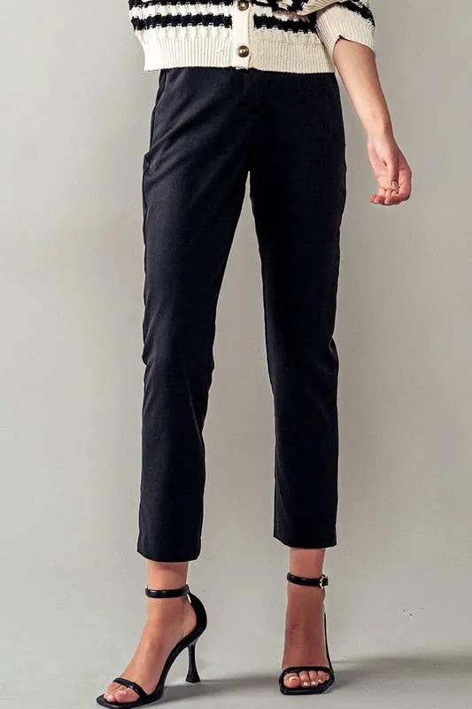 Urban Daizy Metro Chic Cropped Trousers - Trousers