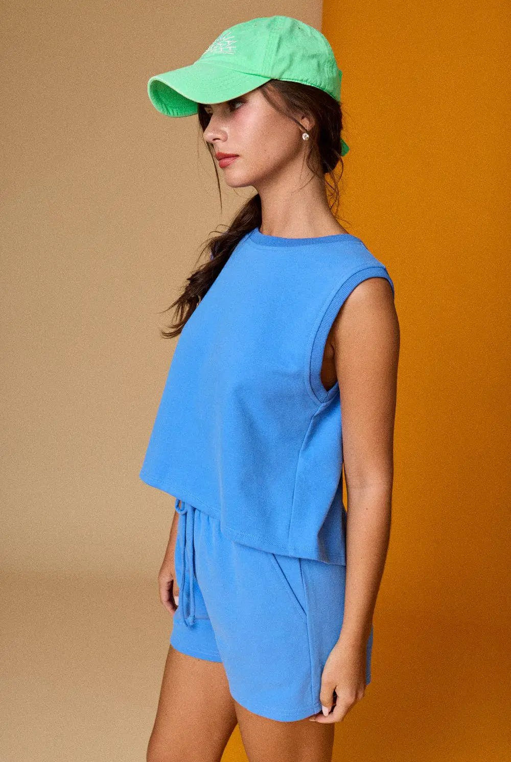 Papermoon The Blue Skies Open Back French Terry Lounge Set - Outfit Sets