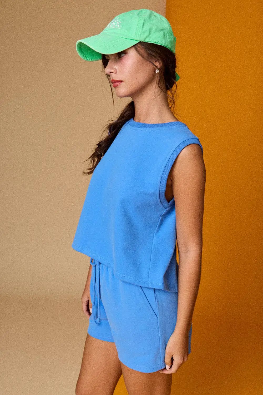 Papermoon The Blue Skies Open Back French Terry Lounge Set - Outfit Sets
