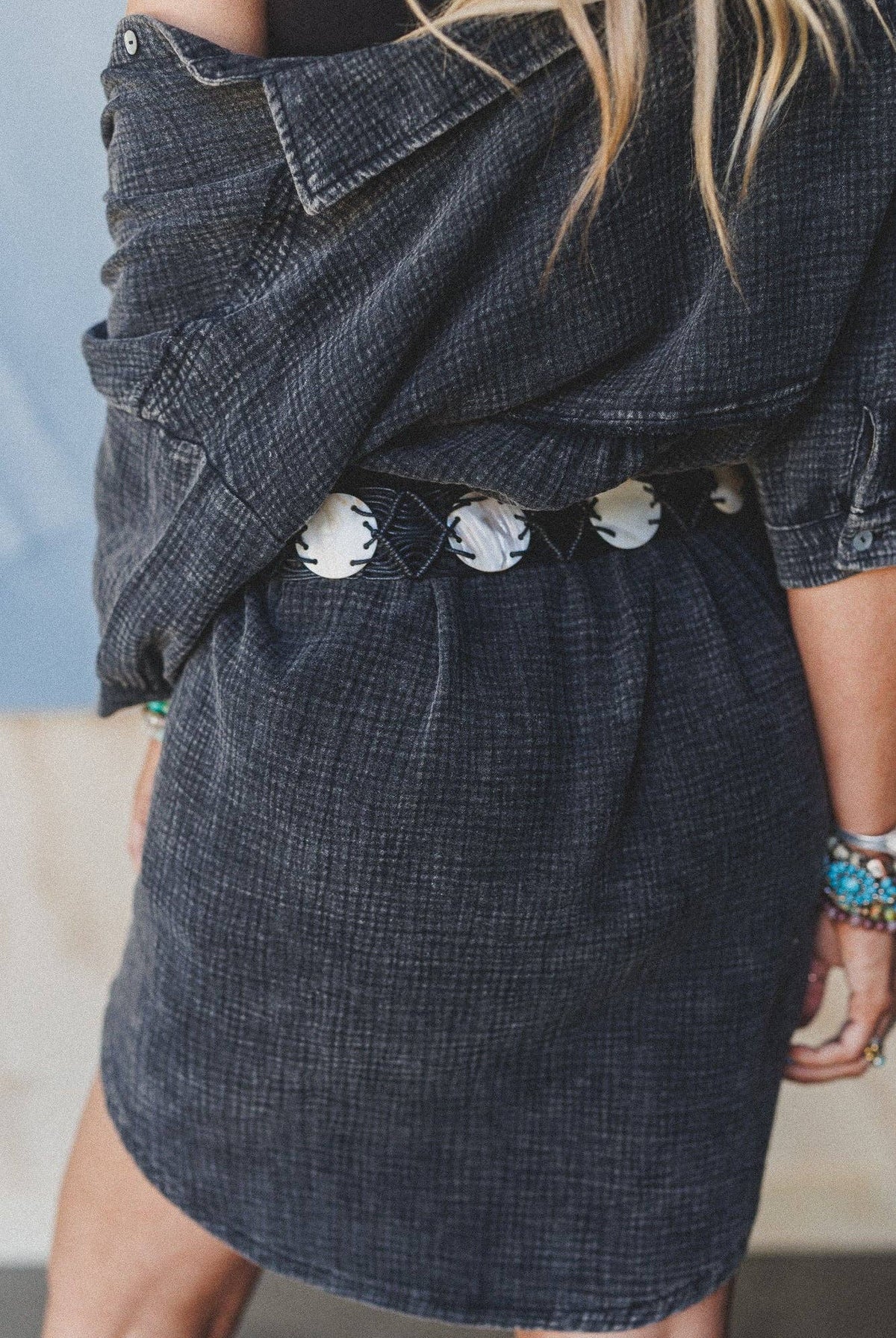 Three Bird Nest Three Bird Nest - Shoreline Finds Belt - Black / OS - Belts