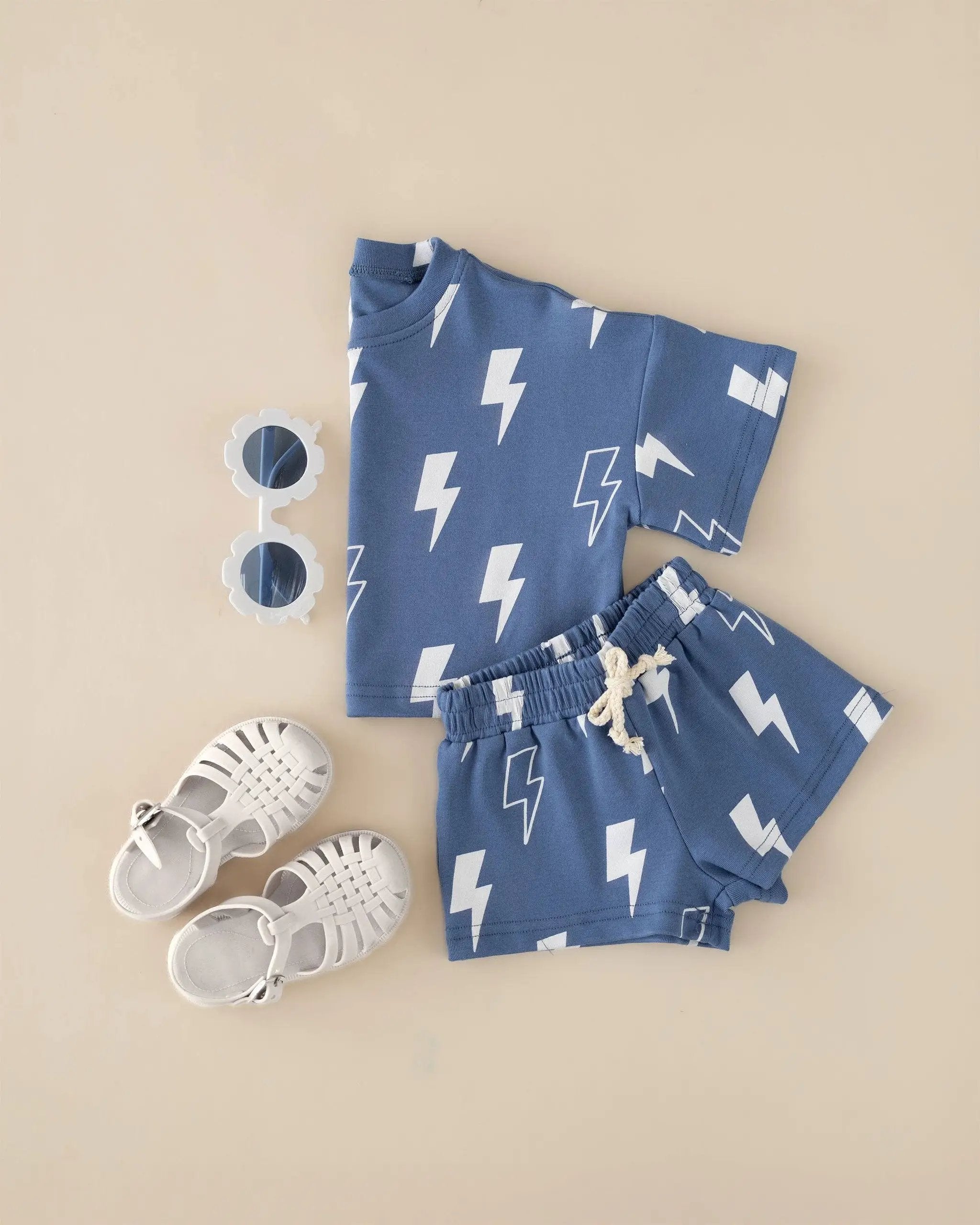 Lucky Panda Kids Blue Bolt Lounge Set - Baby & Children's Outfits