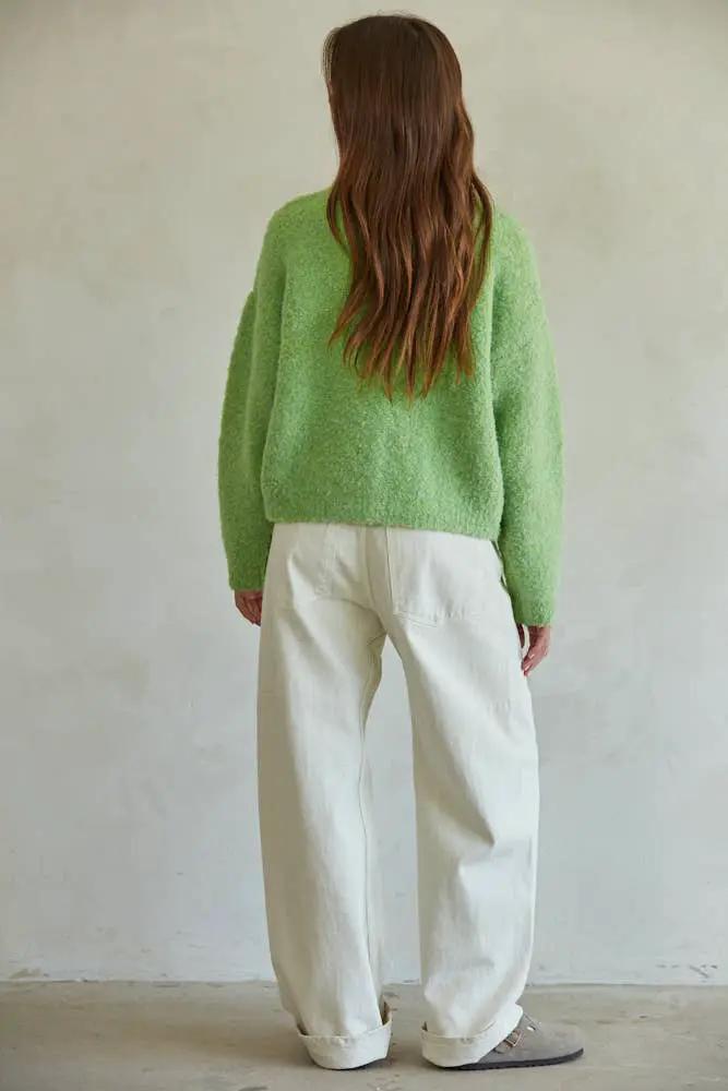 By Together Lima Bean Textured Knit Pullover Sweater - Sweaters