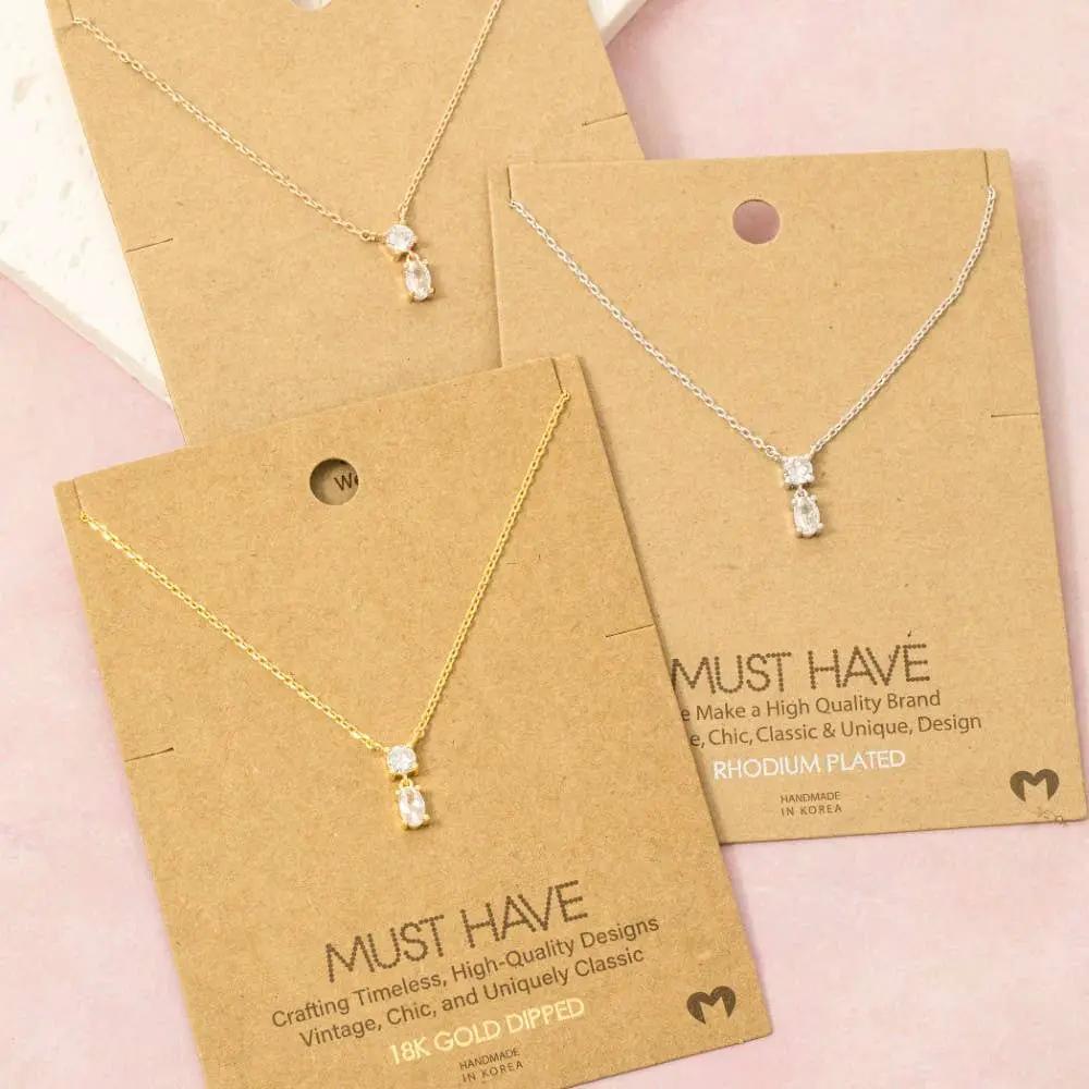 Fame Accessories The Silver Lining Necklace - Necklaces