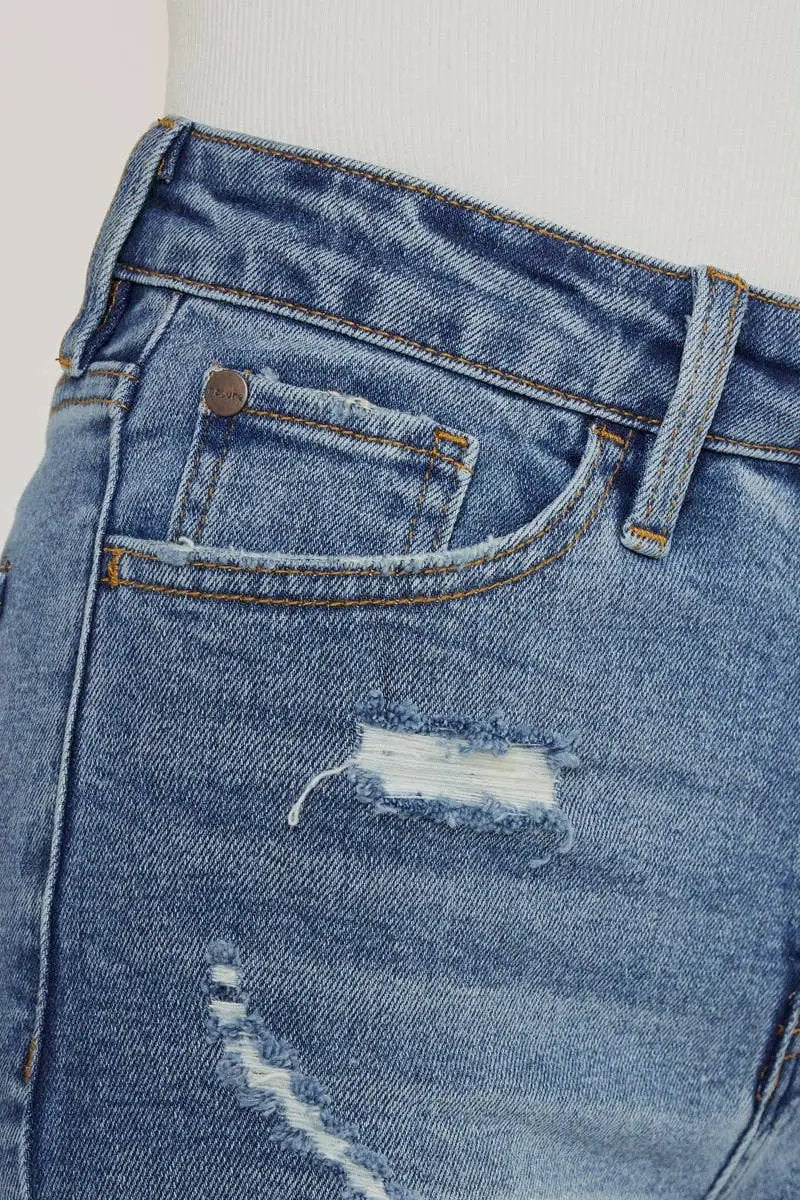 Nature Denim The High Rise Cutoff Denim Shorts - Shorts