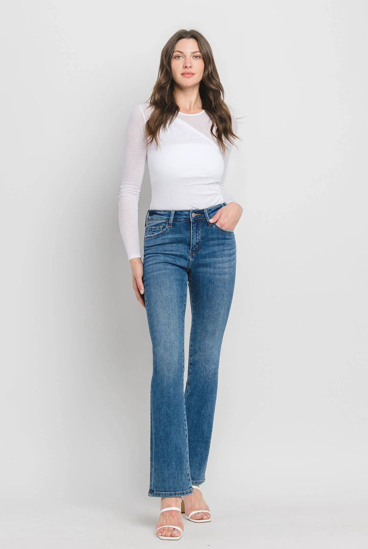 VERVET by FLYING MONKEY VERVET High Rise Bootcut Jeans - Jeans