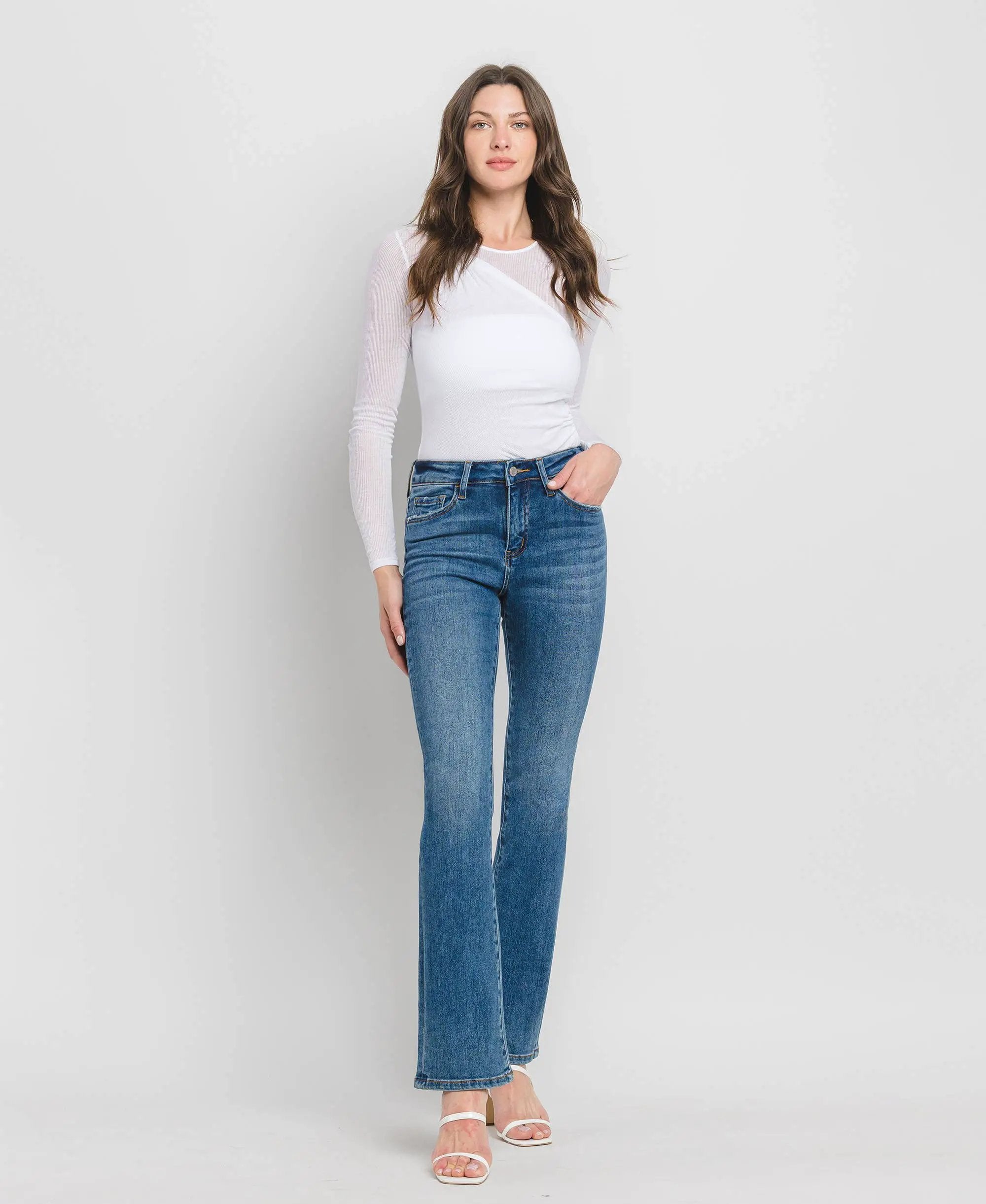 VERVET by FLYING MONKEY VERVET High Rise Bootcut Jeans - Jeans