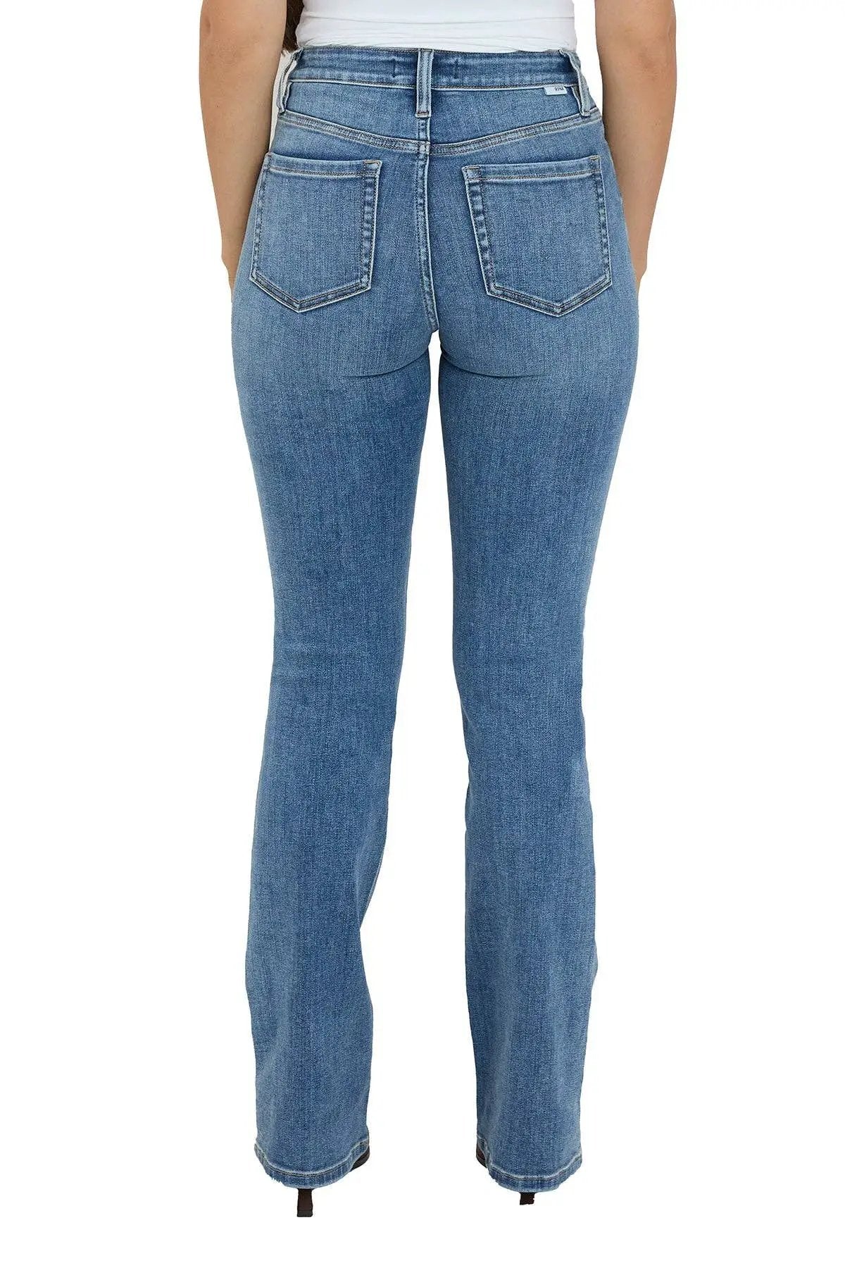 RFM Mia High Rise Medium Wash Essential Slim Bootcut Jeans - Inseam Program: LONG - Jeans
