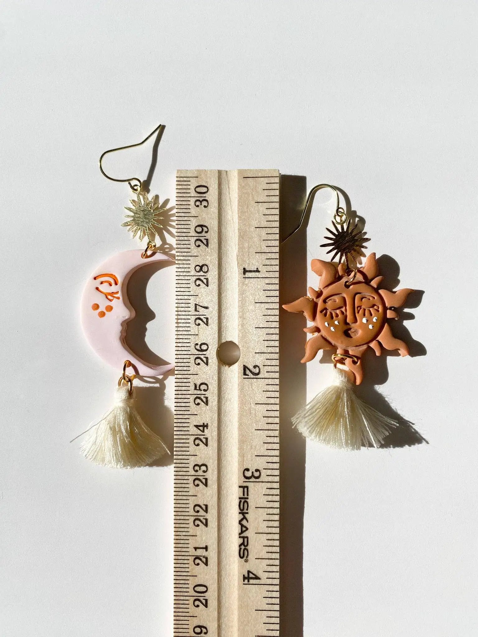 Blush and Bash Studio Blush and Bash Studio - Boho Sun and Moon Earrings - Earrings
