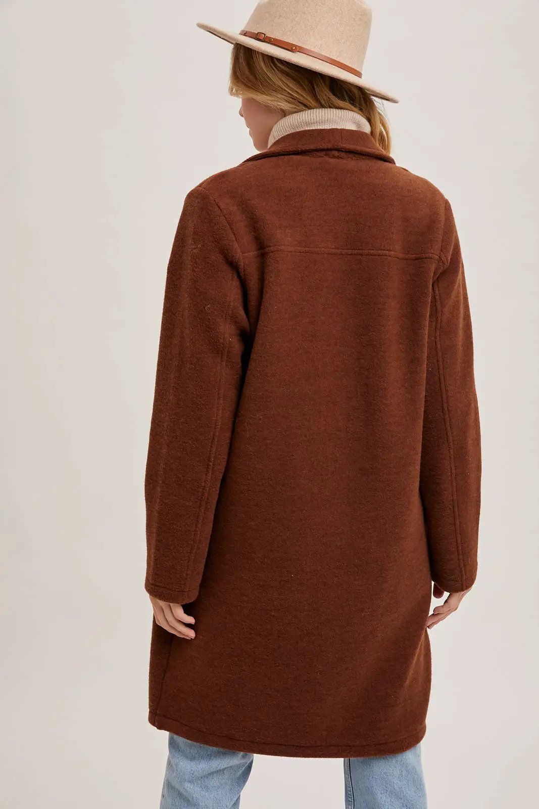 Bluivy Bluivy - OPEN FRONT KNIT COAT JACKET - Wrap Coats