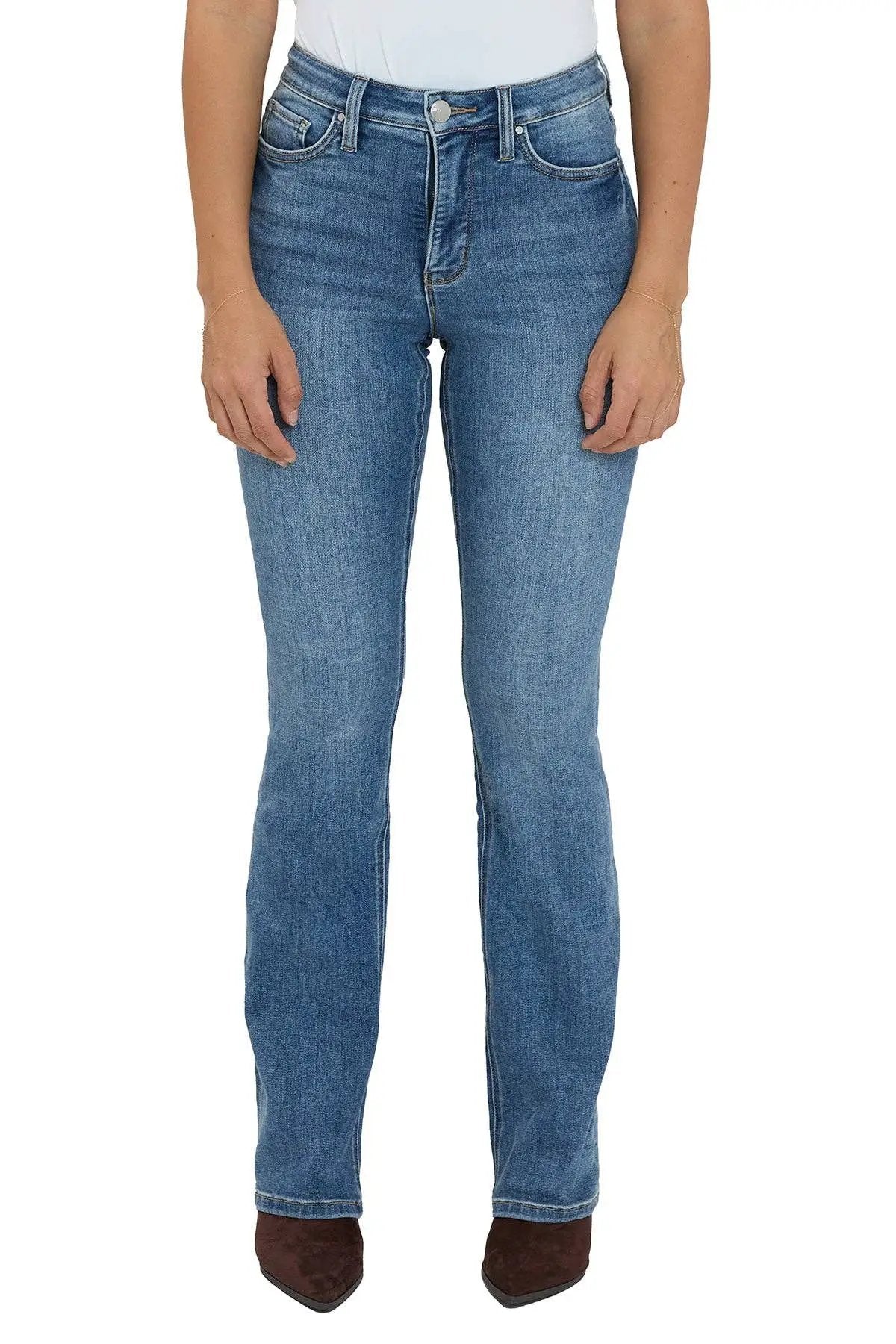 RFM Mia High Rise Medium Wash Essential Slim Bootcut Jeans - Inseam Program: LONG - Jeans