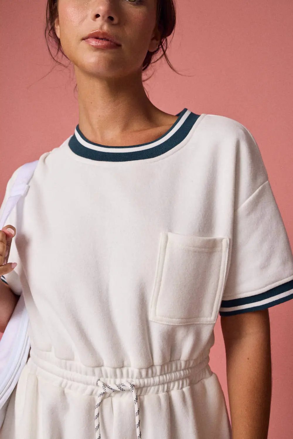 Papermoon The Courtside Crush Varsity Romper - One-Pieces