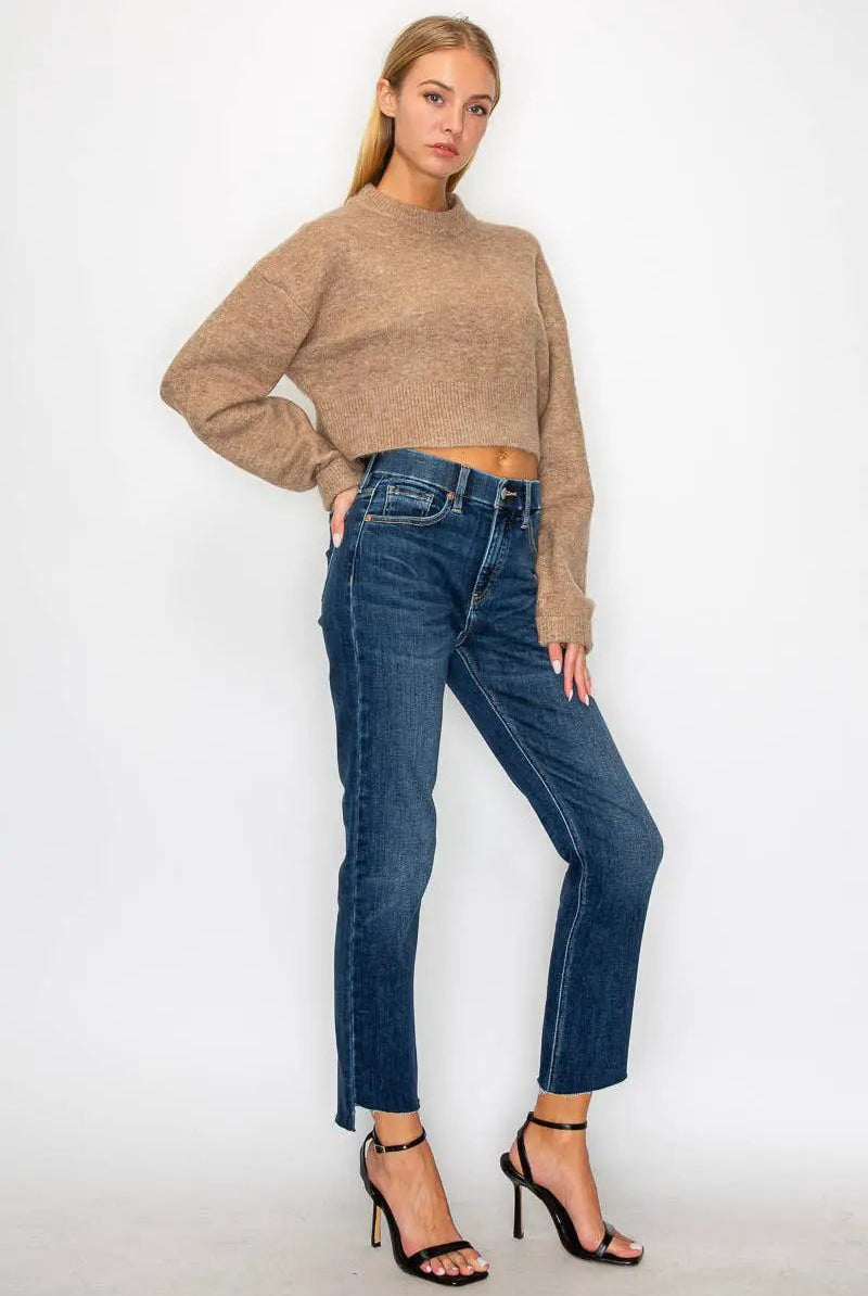 ARTEMIS VINTAGE Artemis Vintage Tummy Control High Rise Straight Jeans - Jeans