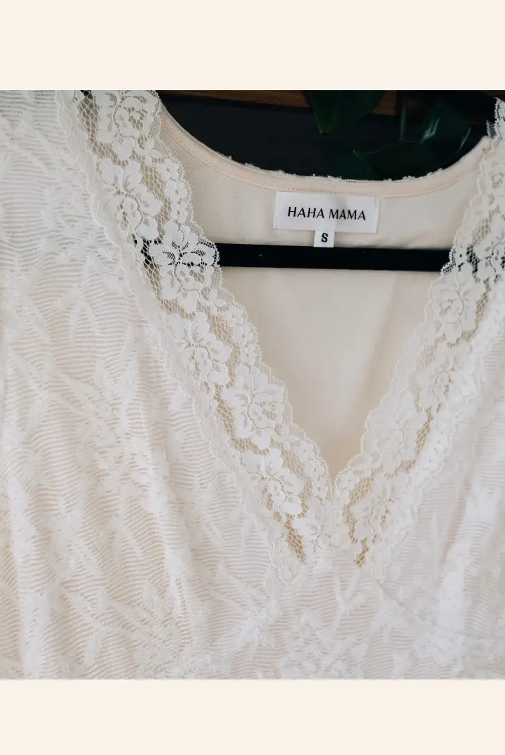 HAHA MAMA Clothing Ivory Lace Mommy & Me Dress - Mommy - Dresses