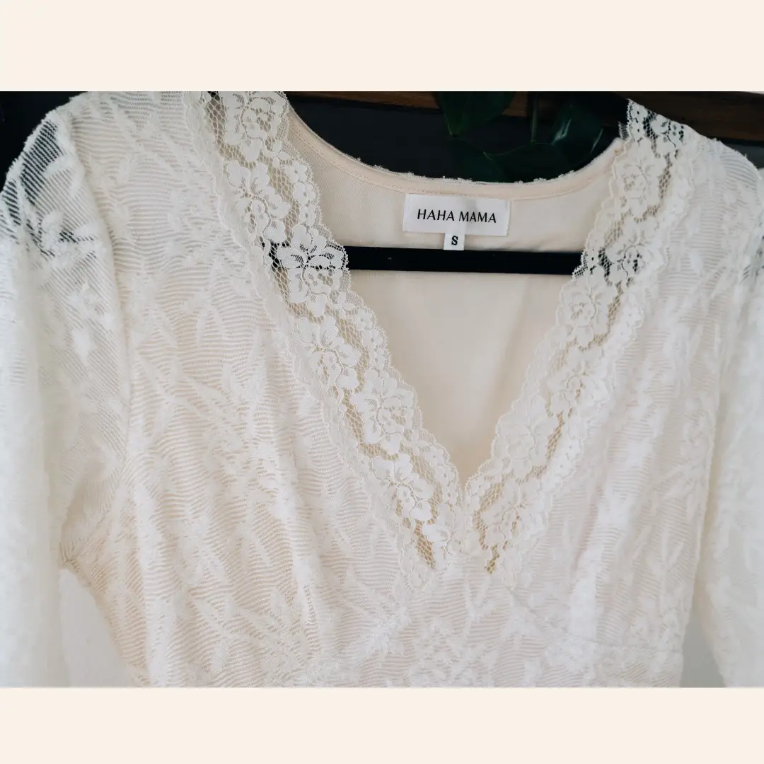 HAHA MAMA Clothing Ivory Lace Mommy & Me Dress - Mommy - Dresses