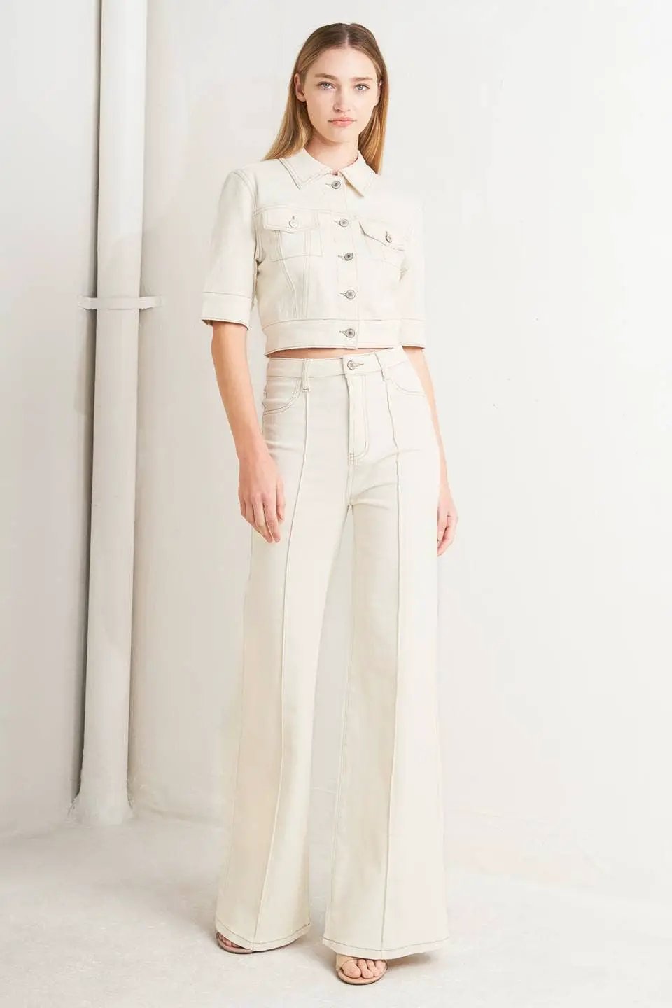 Free Market The Clean Slate Twill Pants: Ecru - Pants