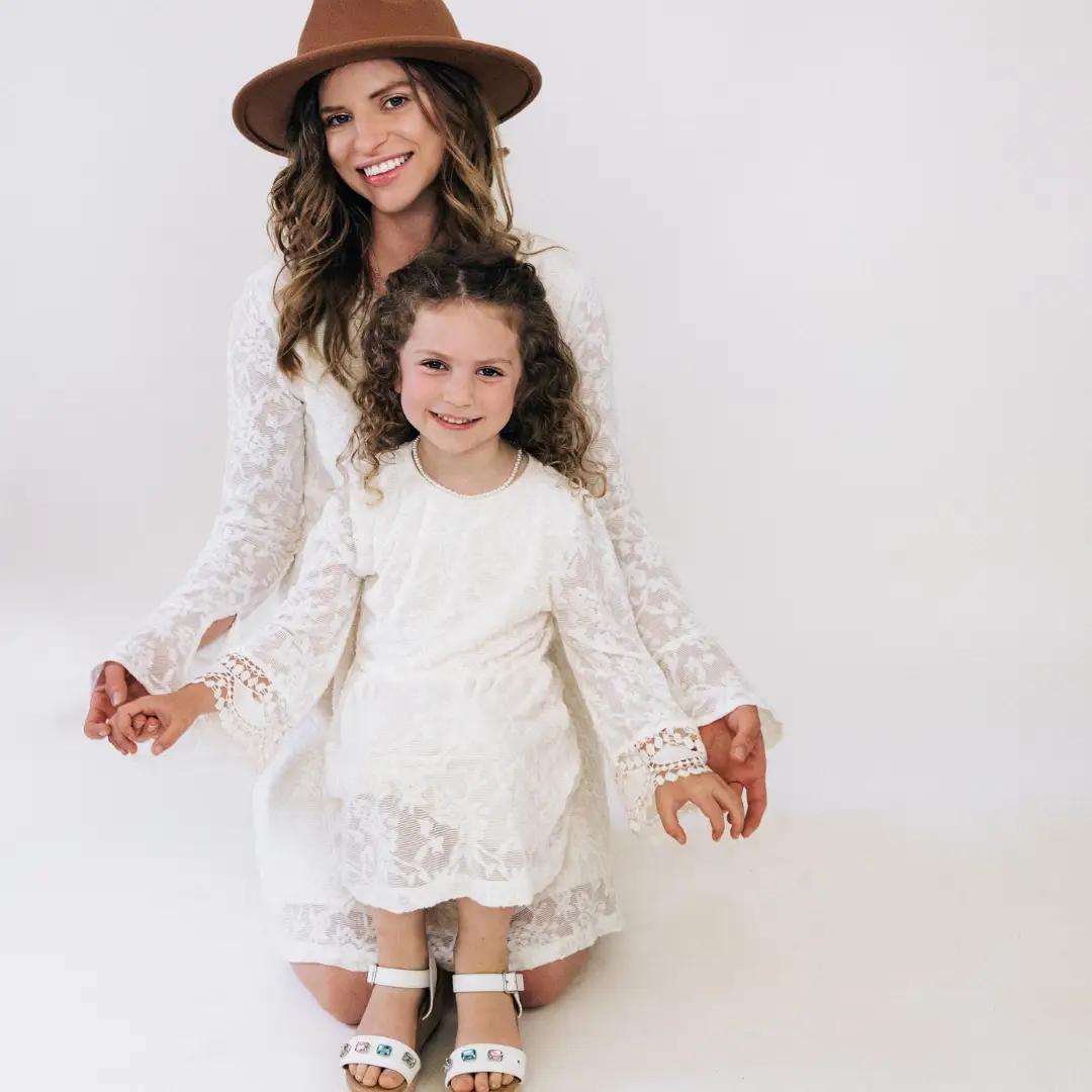 HAHA MAMA Clothing Ivory Lace Mommy & Me Dress - Mini - Baby & Children's Dresses
