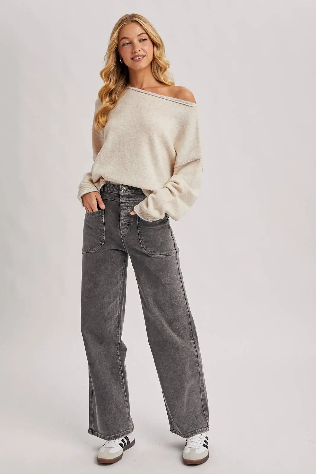 Bluivy The Soft Spoken Boatneck Pullover - Sweaters