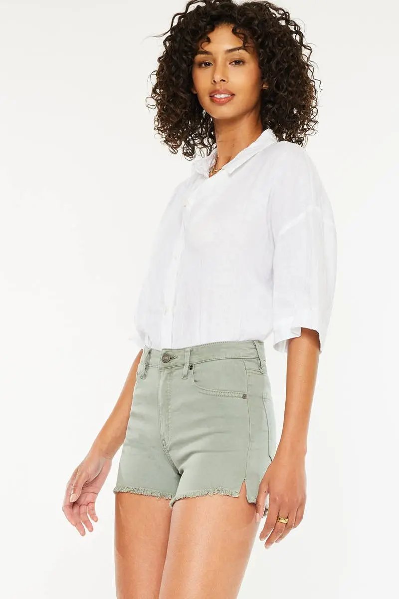 Kan Can USA KanCan Olive Green Shorts - Shorts