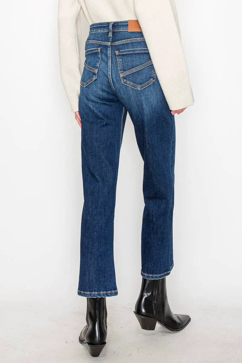 ARTEMIS VINTAGE Artemis Vintage Tummy Control Western Detail High Rise Straight Jean - Jeans
