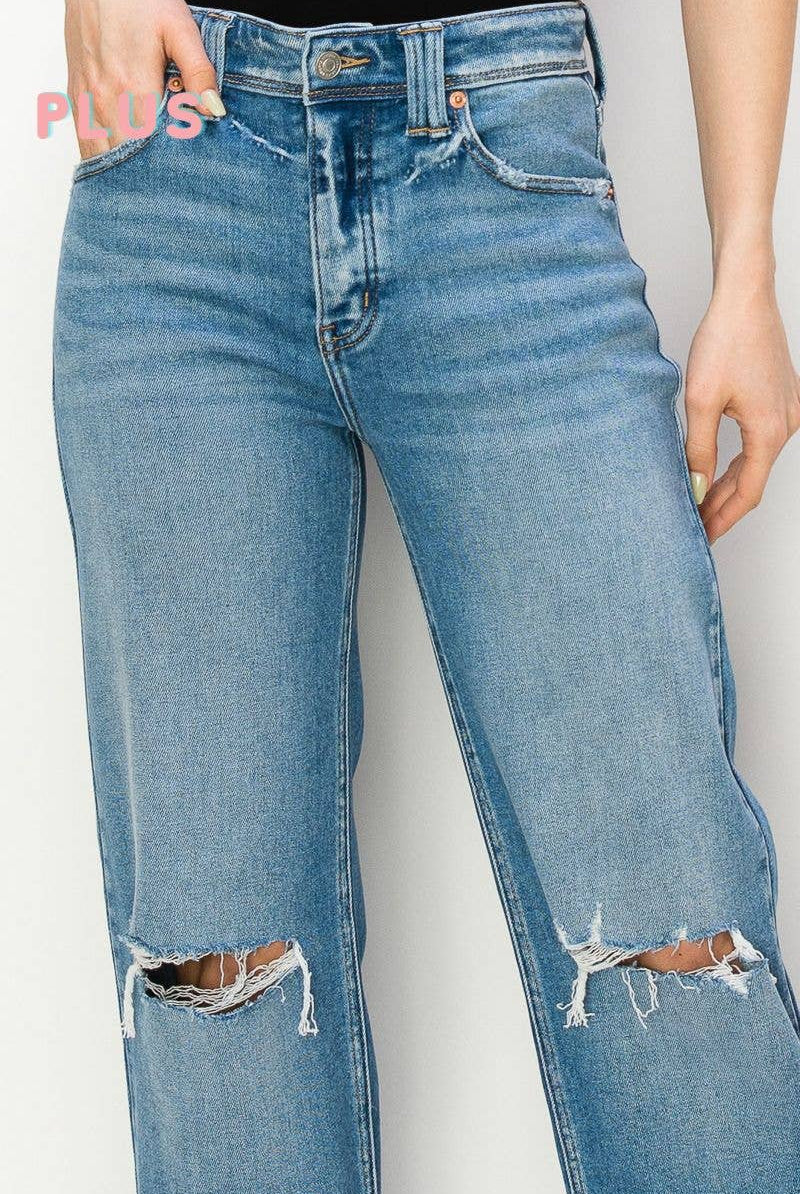 ARTEMIS VINTAGE Artemis Vintage High Rise Straight Leg PLUS Jeans - Jeans