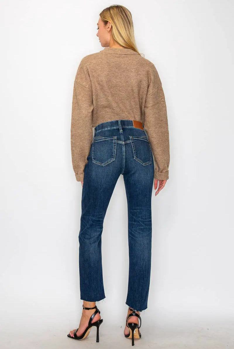 ARTEMIS VINTAGE Artemis Vintage Tummy Control High Rise Straight Jeans - Jeans