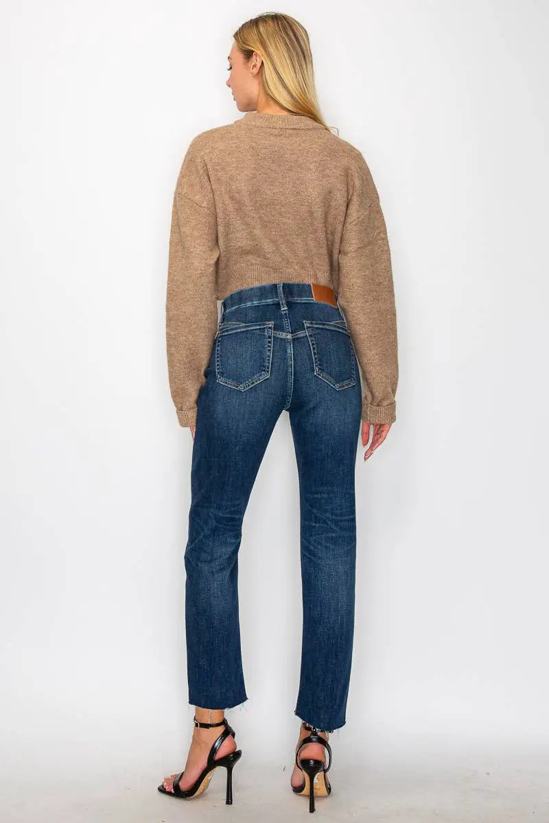 ARTEMIS VINTAGE Artemis Vintage Tummy Control High Rise Straight Jeans - Jeans
