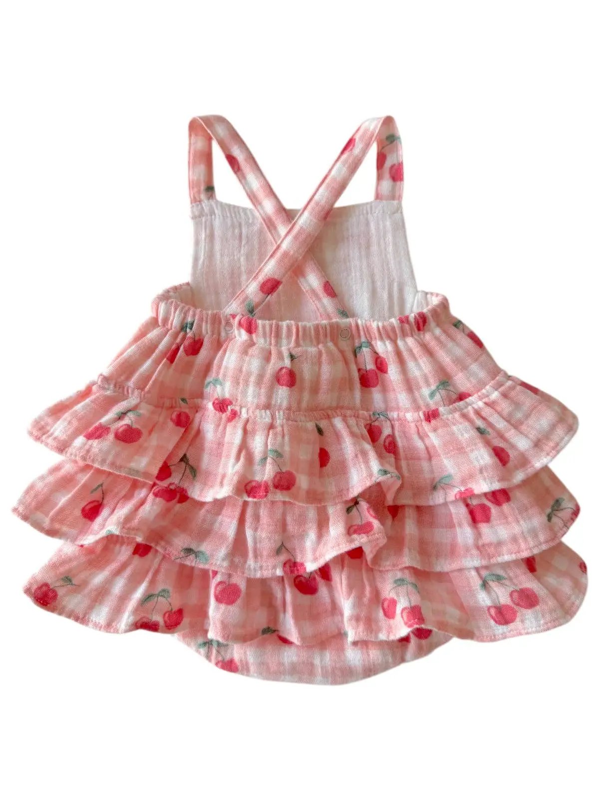 SIIX Collection The Gingham Sweet Like Summer Bubble Romper - Baby One-Pieces