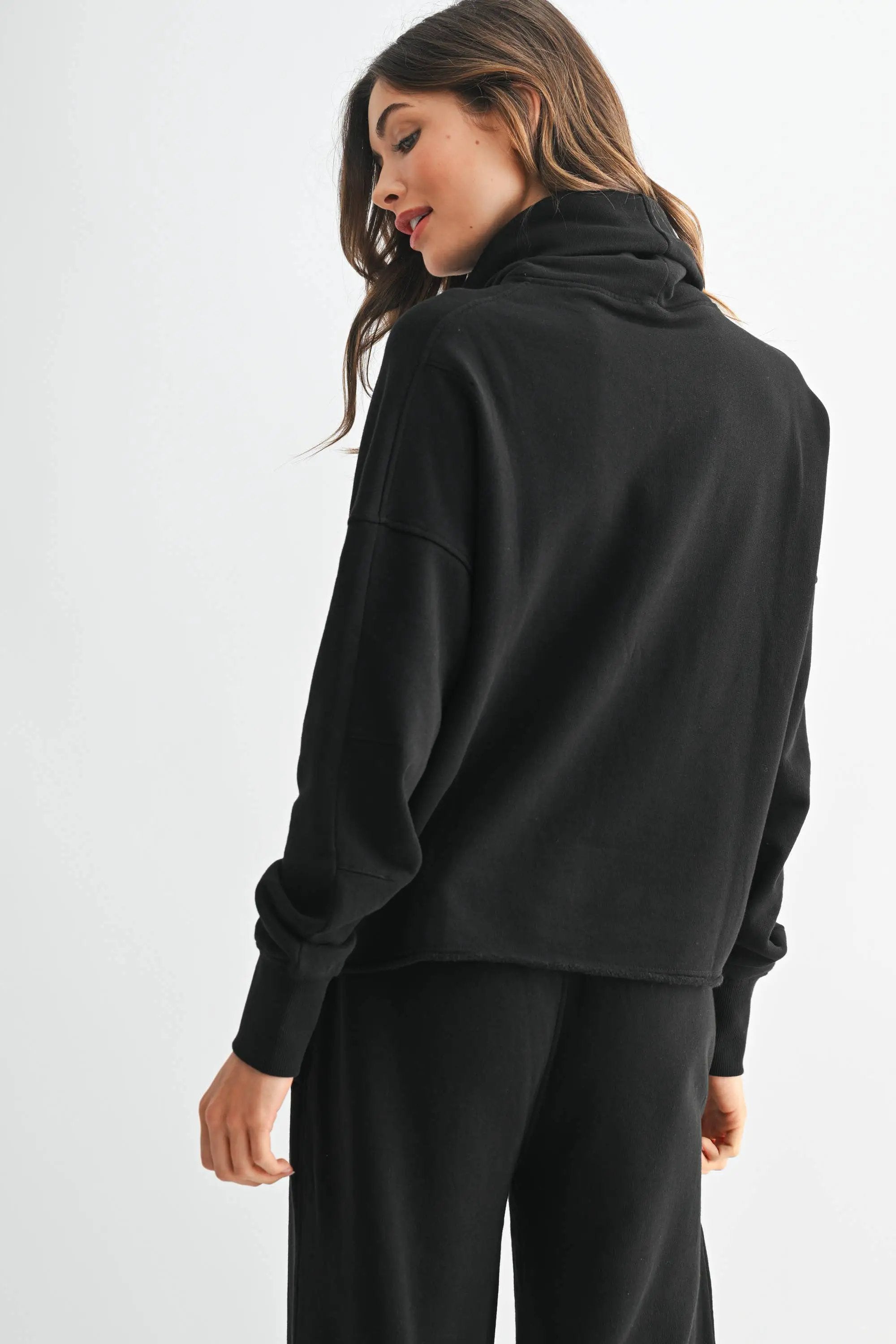 Mono B Mono B - Lounge Layer Long Sleeve Turtleneck - Sweaters Mono B - Lounge Layer Long Sleeve Turtleneck