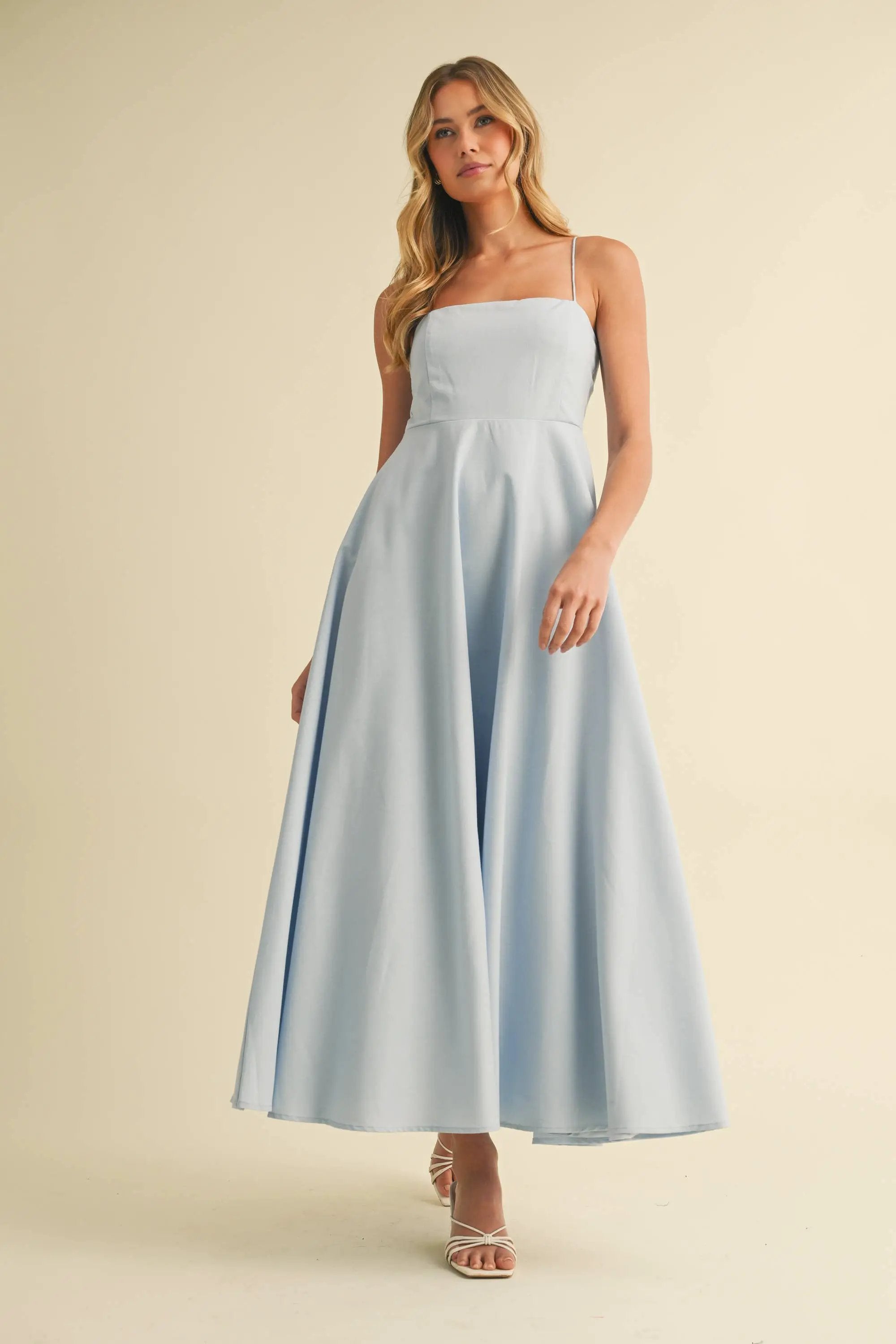 Klesis Blue Skies Linen Maxi Dress - Dresses