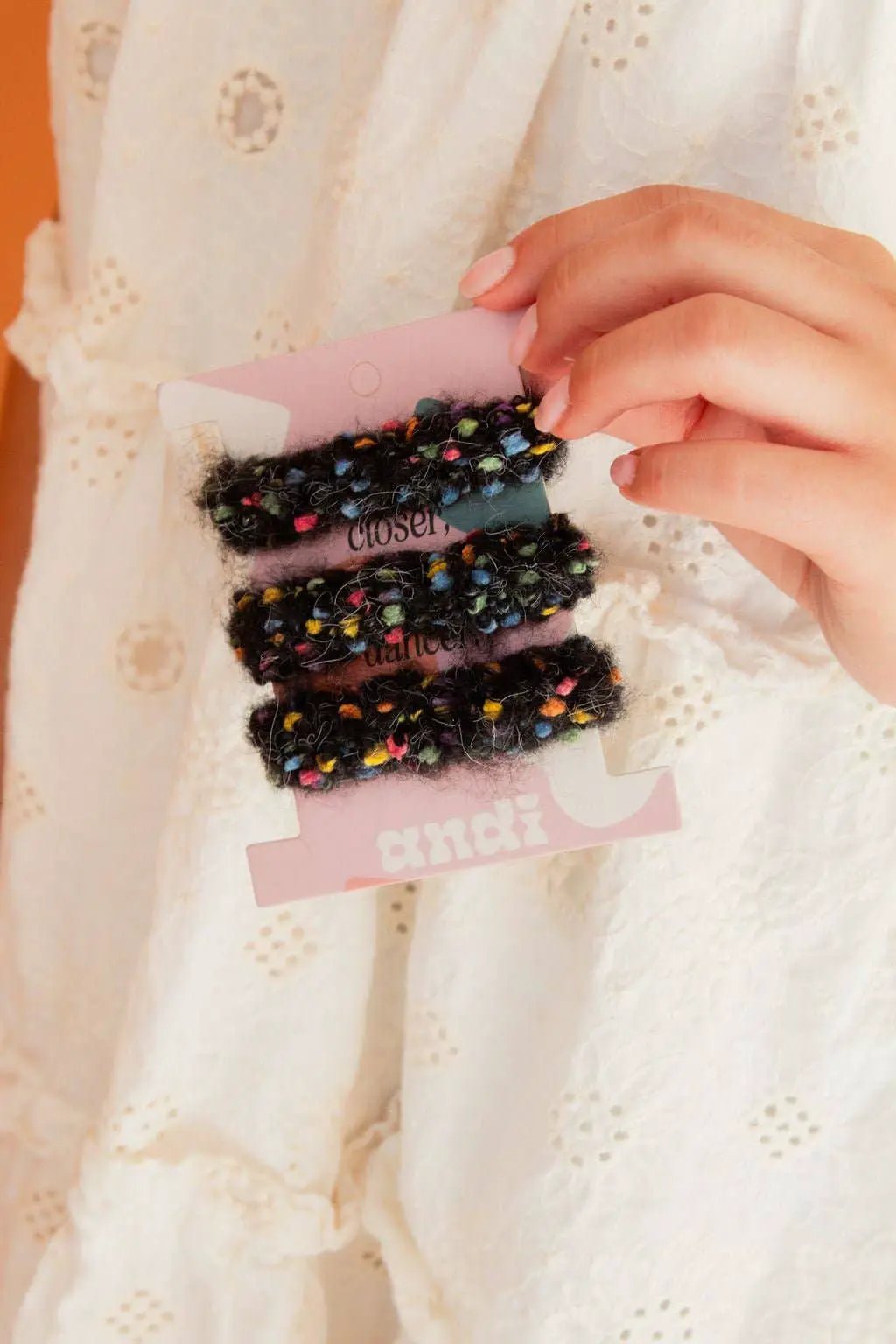 Shop ANDi Pom Pom Hair Tie 3-Pack - Ponytail Holders