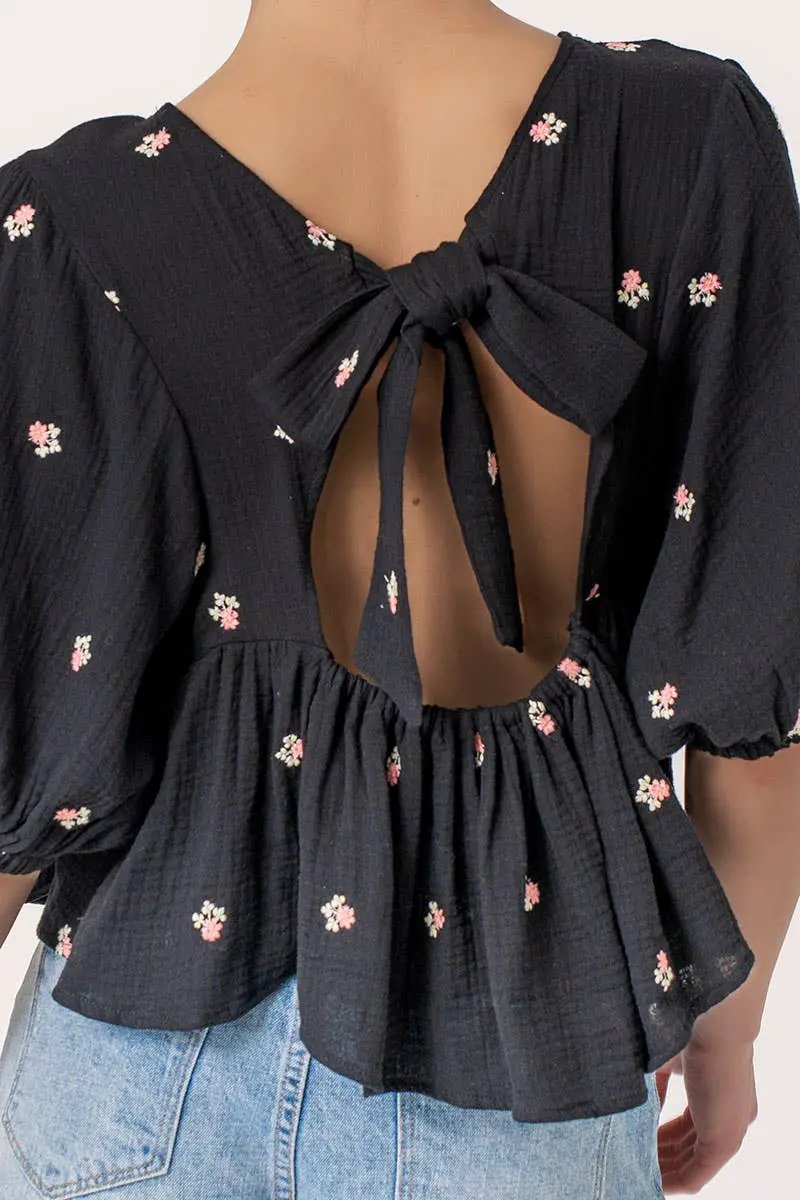 Urban Daizy Blown Away Gauze Blouse - Blouses