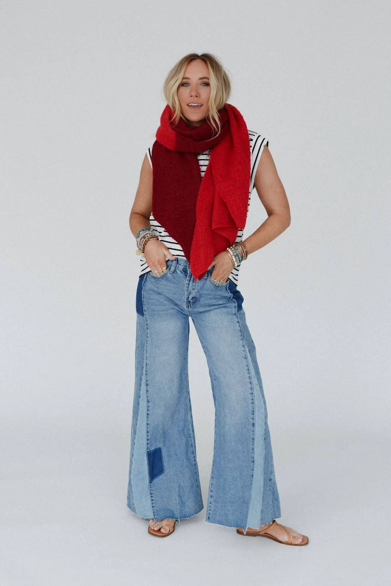 Three Bird Nest Three Bird Nest - Sunset Shades Cozy Scarf - Scarves & Shawls