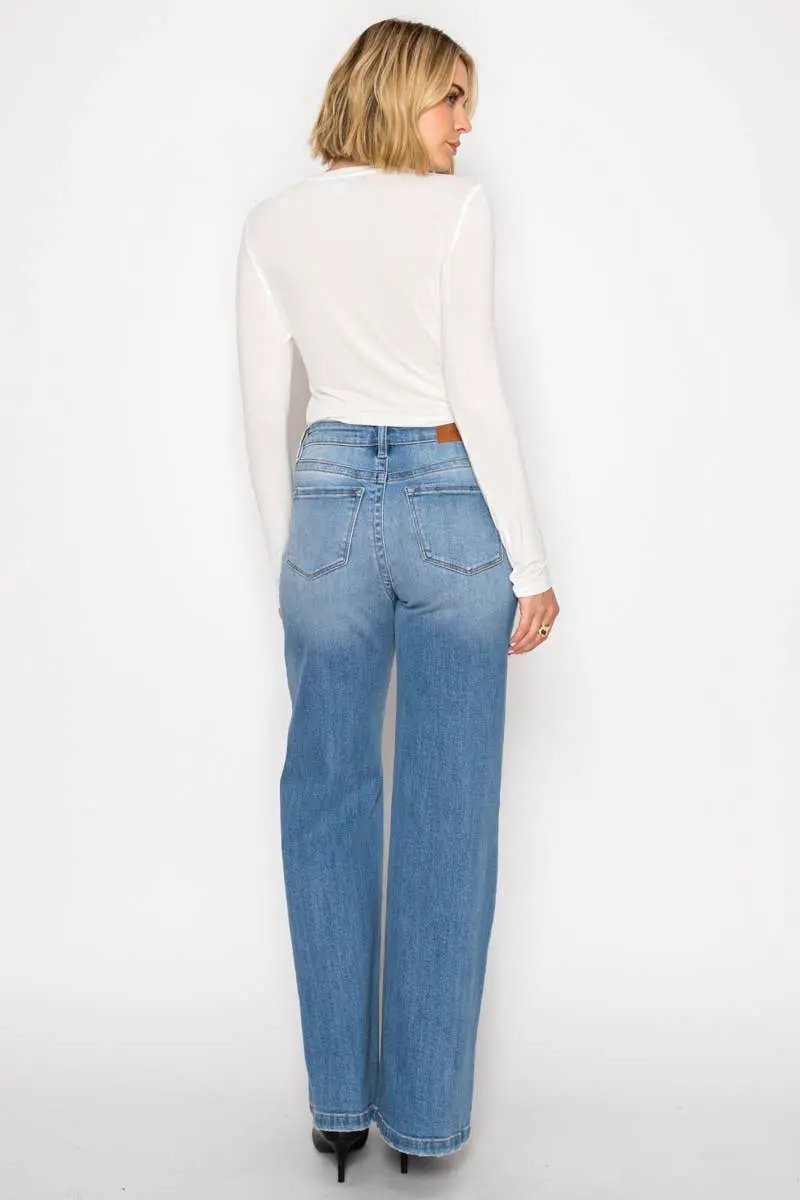 ARTEMIS VINTAGE The Artemis “Clean Slate” Eco-Friendly Ultra High-Rise Tummy Control Flare Jeans - Jeans