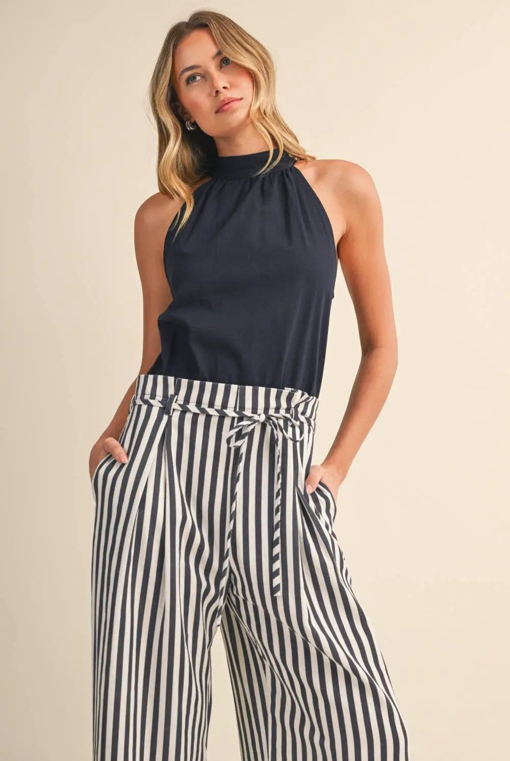 Klesis The Harborline Tie-Waist Jumpsuit - One-Pieces
