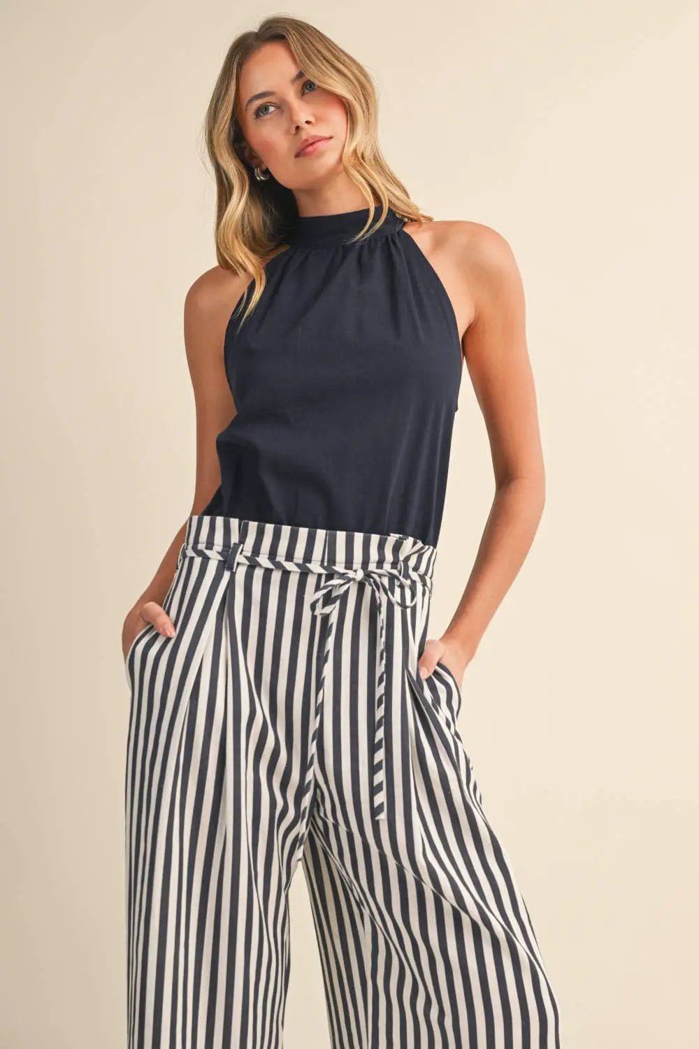Klesis The Harborline Tie-Waist Jumpsuit - One-Pieces