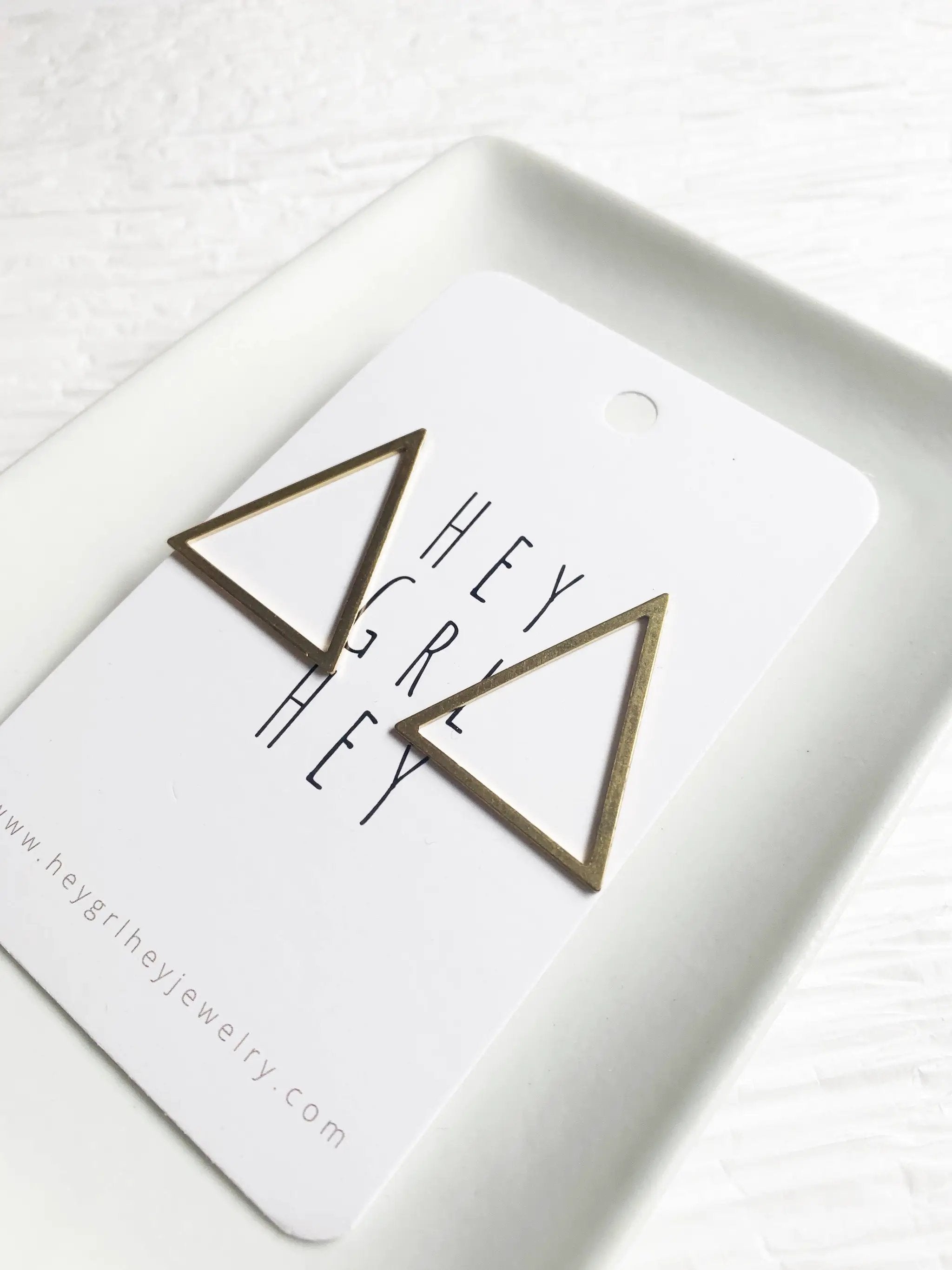 Hey Grl Hey Jewelry The Trine Earrings - Earrings