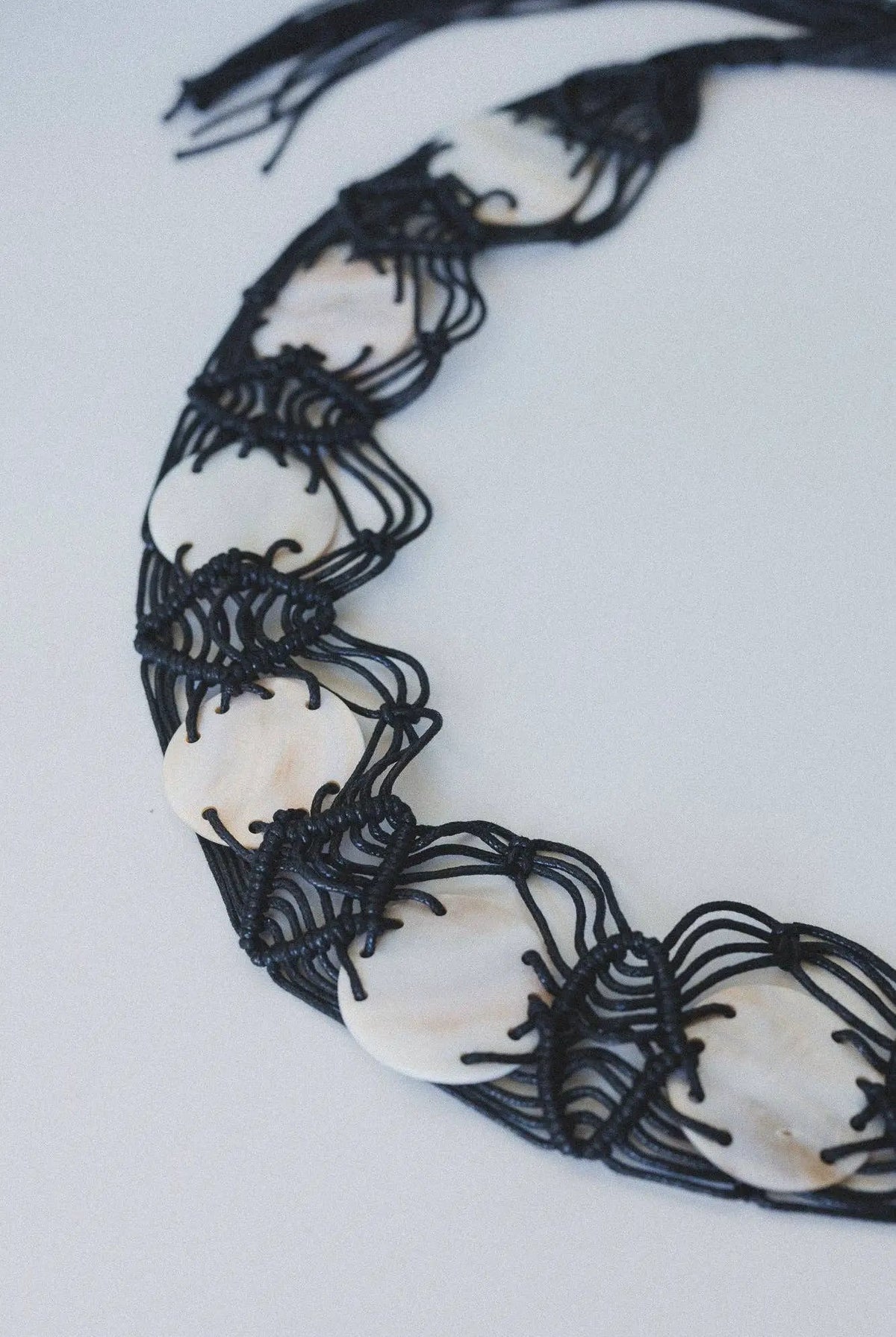 Three Bird Nest Three Bird Nest - Shoreline Finds Belt - Black / OS - Belts