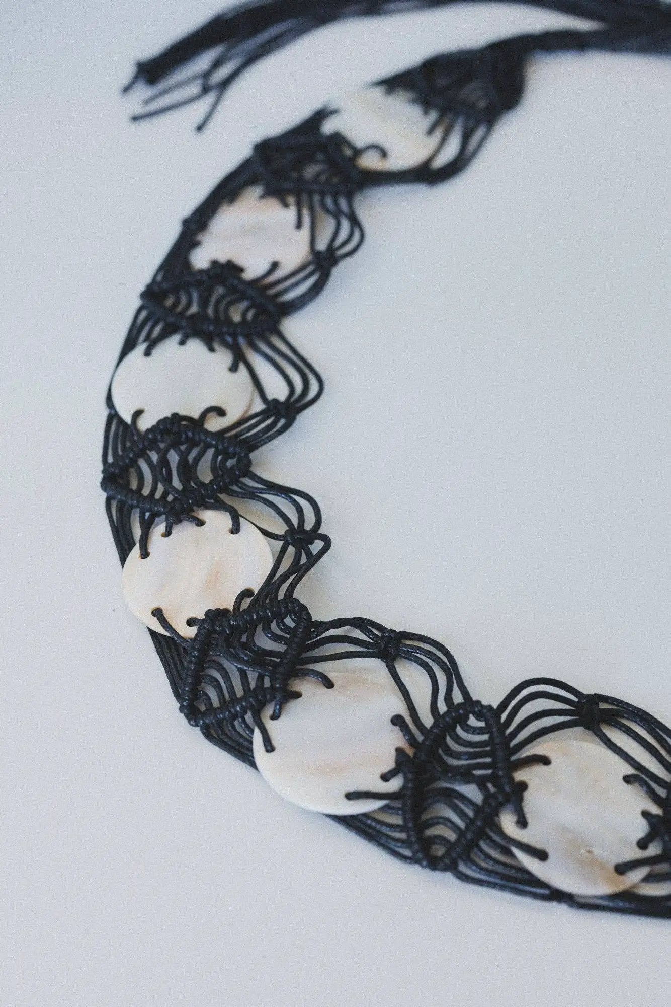 Three Bird Nest Three Bird Nest - Shoreline Finds Belt - Black / OS - Belts