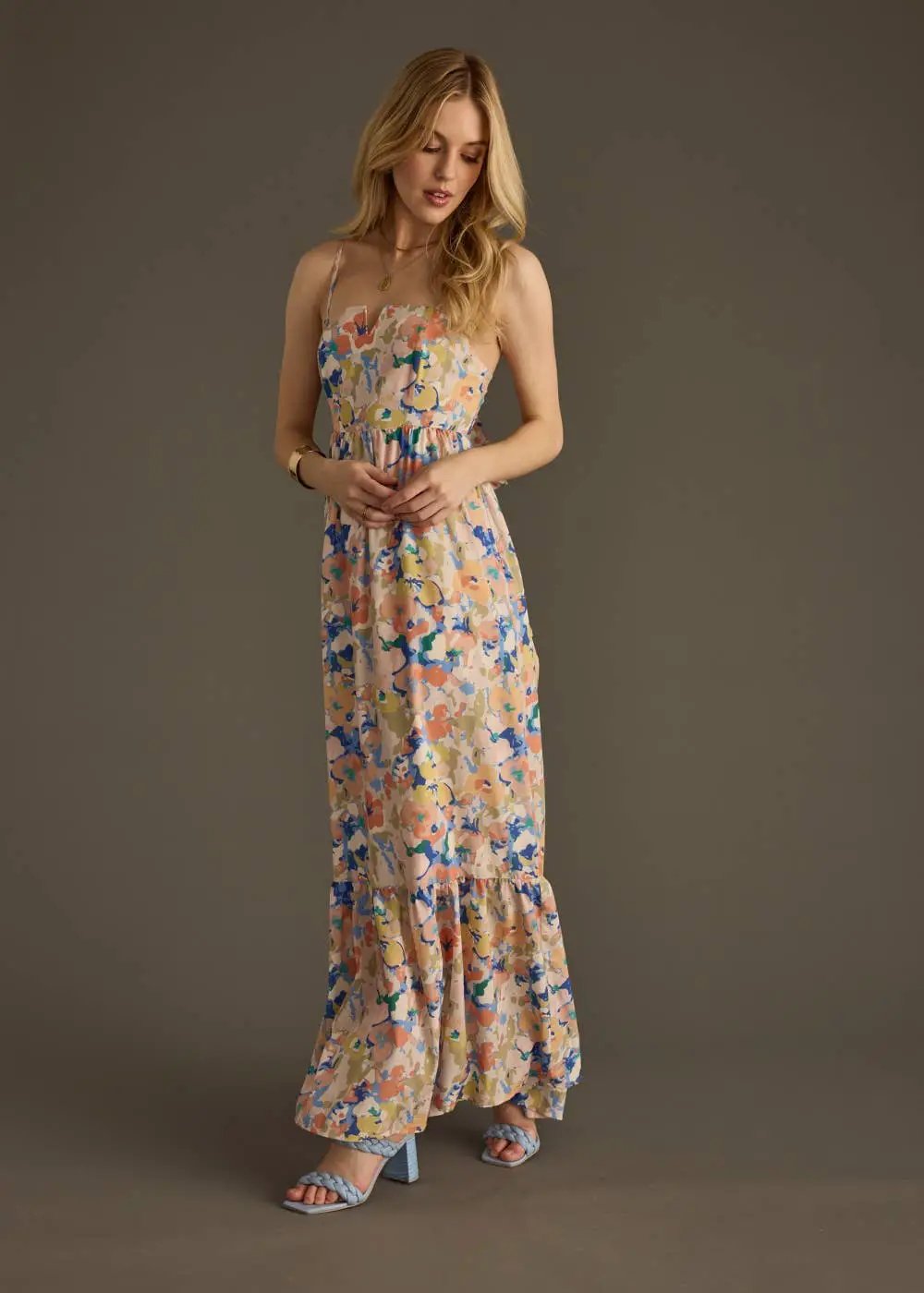 Panache Apparel Co. The Sorbet Floral Maxi Dress - Dresses