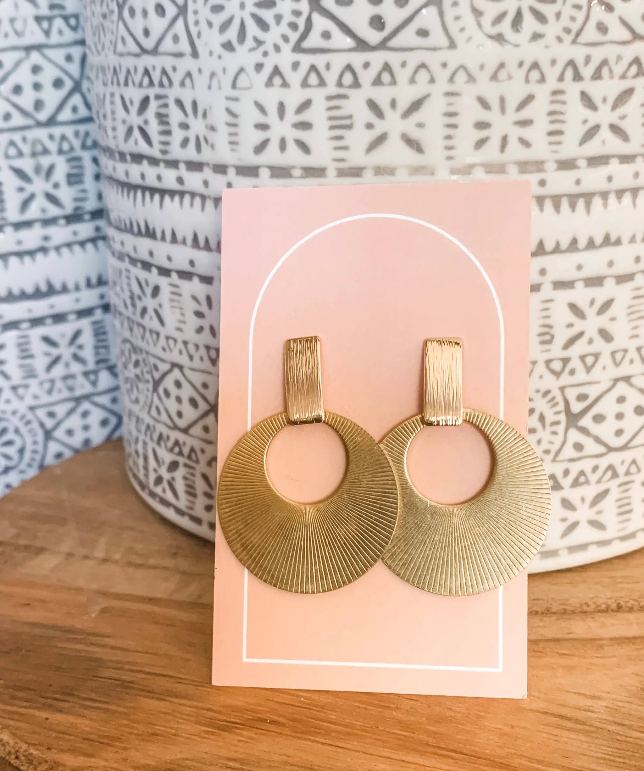 Adri’s The Boho Brass Ring Earrings - Earrings