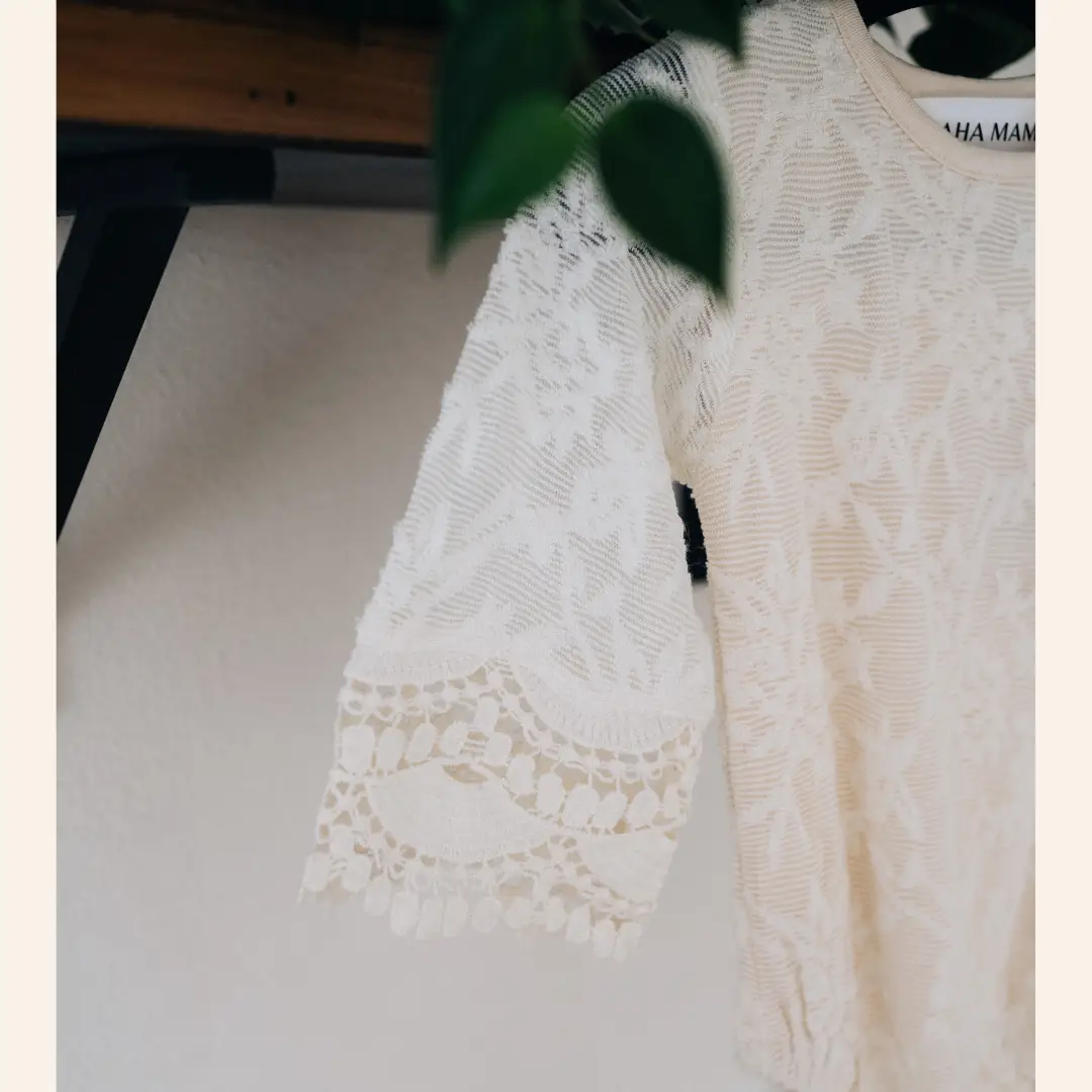 HAHA MAMA Clothing Ivory Lace Mommy & Me Dress - Infant - Baby & Children's Dresses