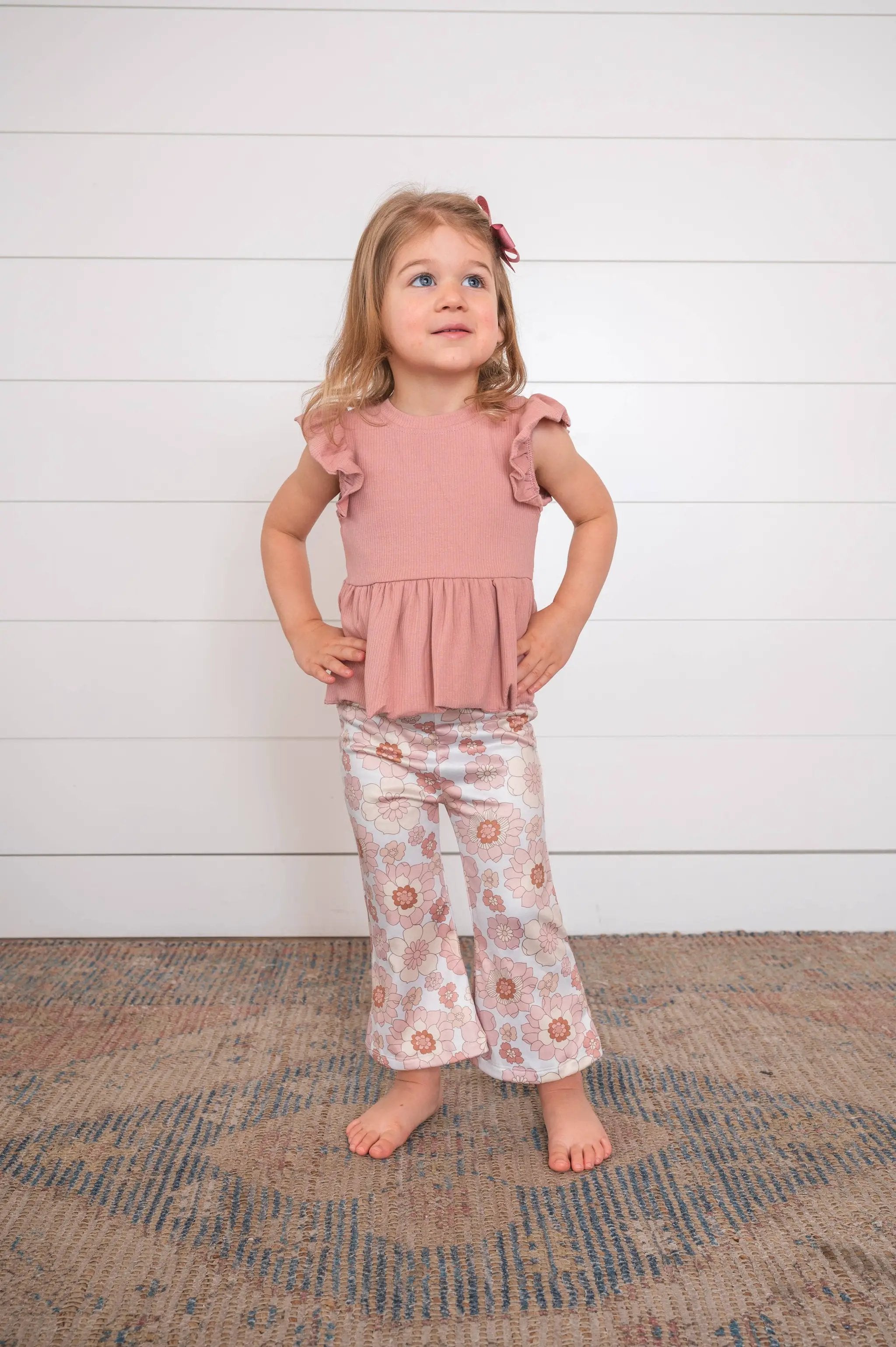 Celebrate Your Tribe Flutter Sleeve Pink Top - Shirts